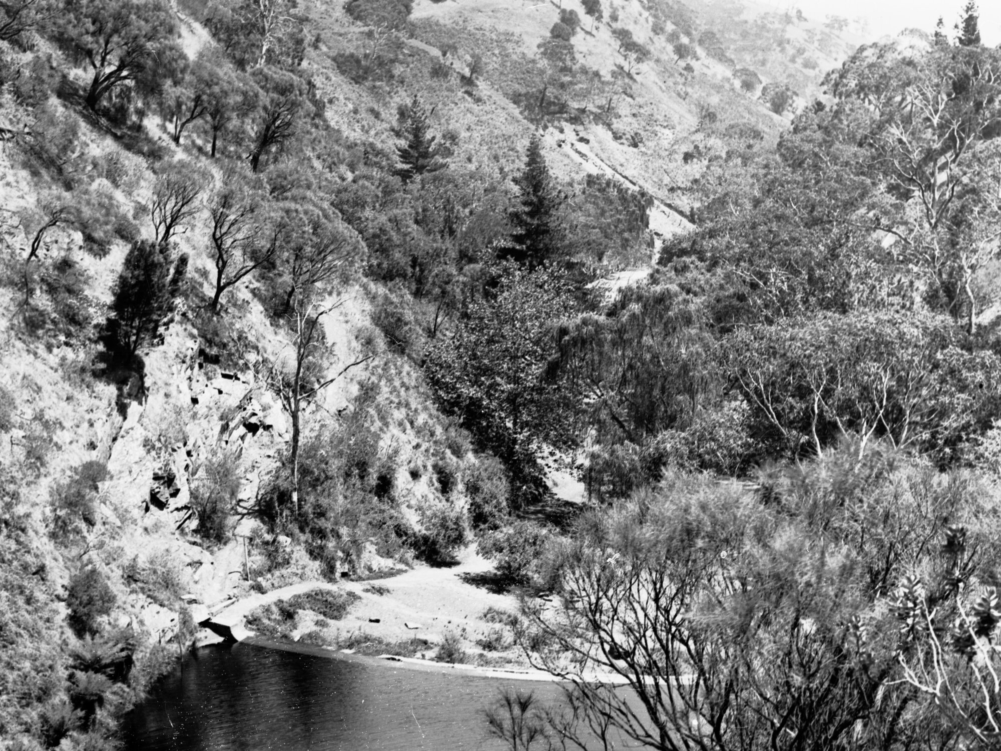 Waterfall Gully from Top of First Fall