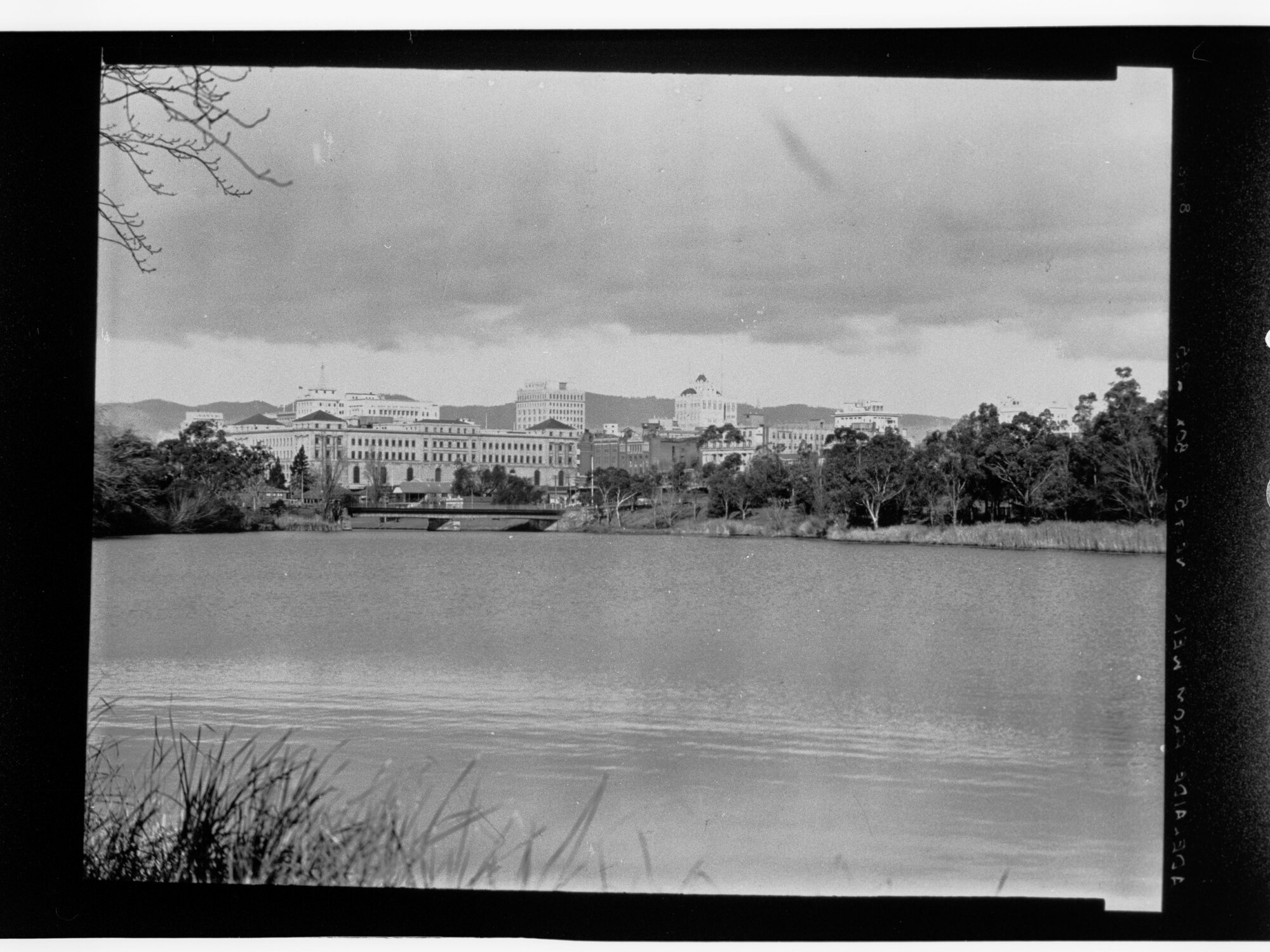 Looking south east across river to Adelaide