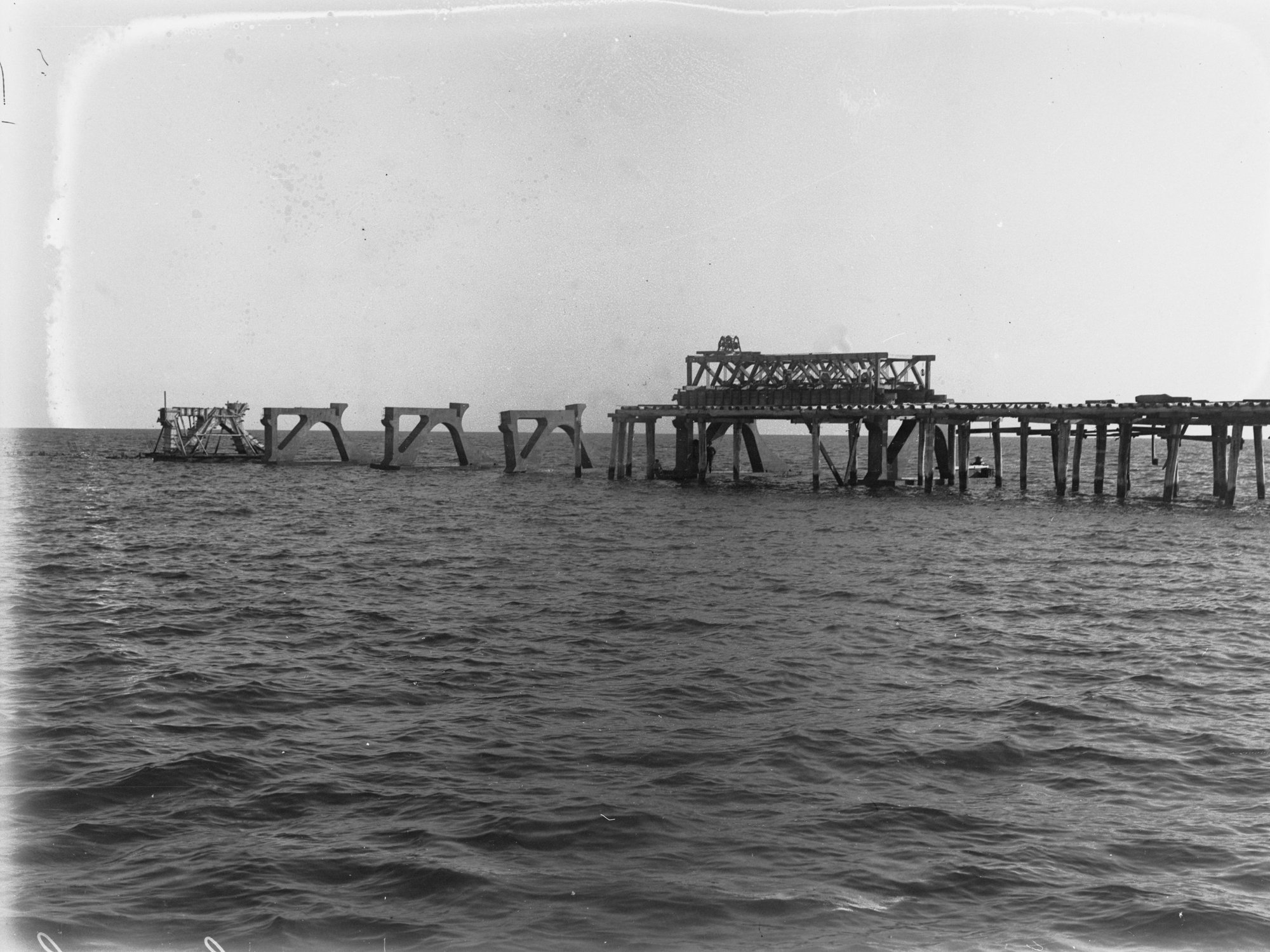 View showing Glenelg breakwater