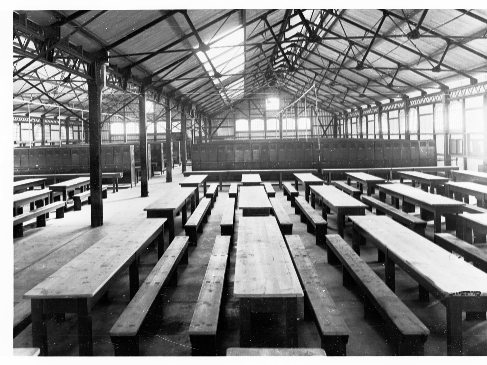 Table Lockers and Wash Troughs at Islington Railway Workshops