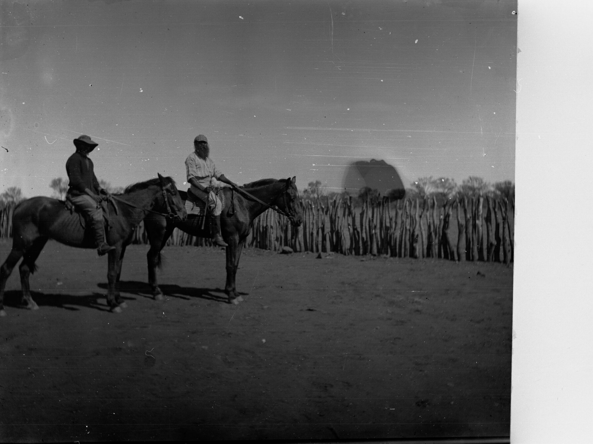 Two Stockmen on Horses Elder Scientific Expedition