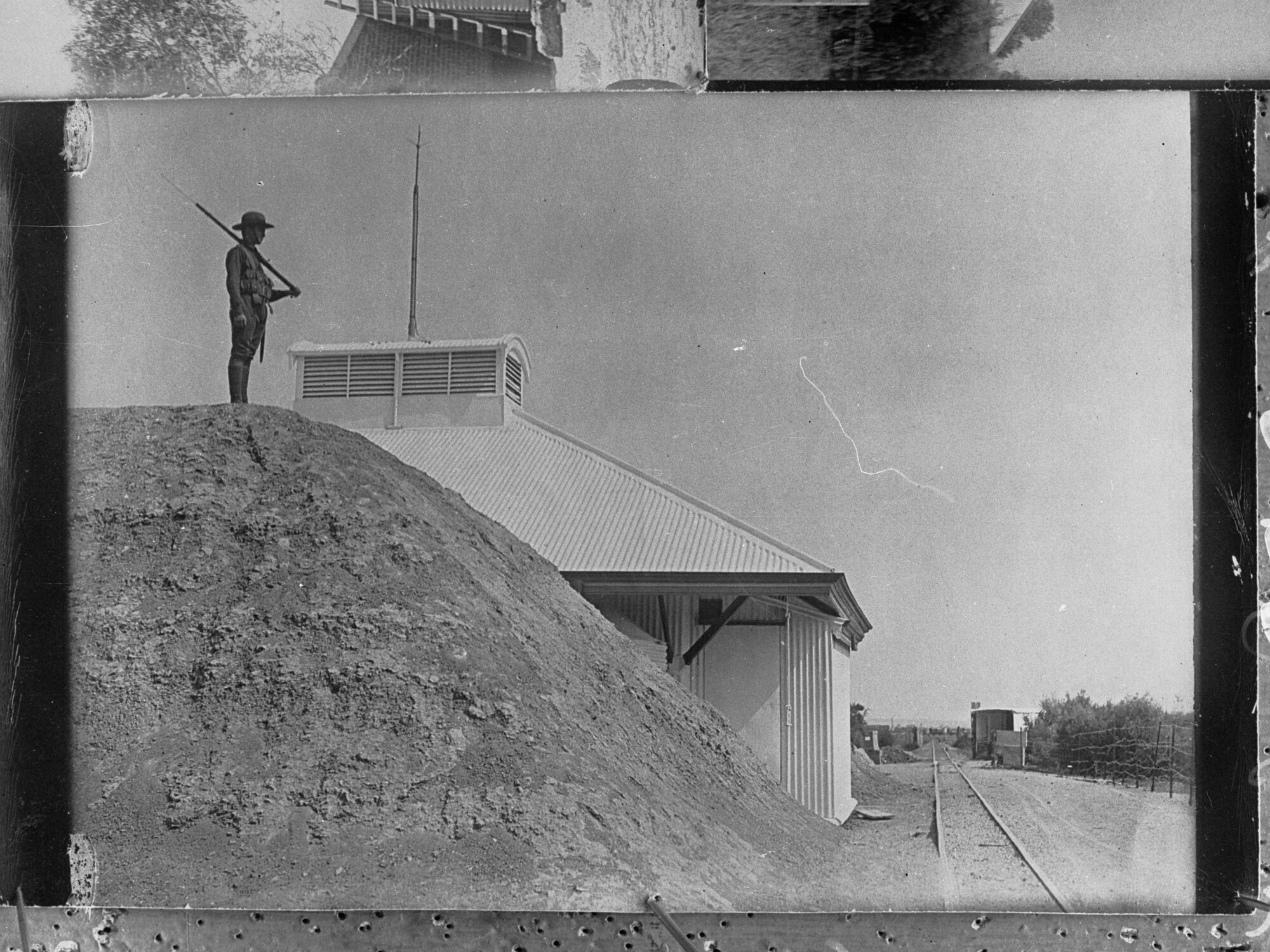 Sentry on guard at Powder Magazine, Dry Creek, South Australia