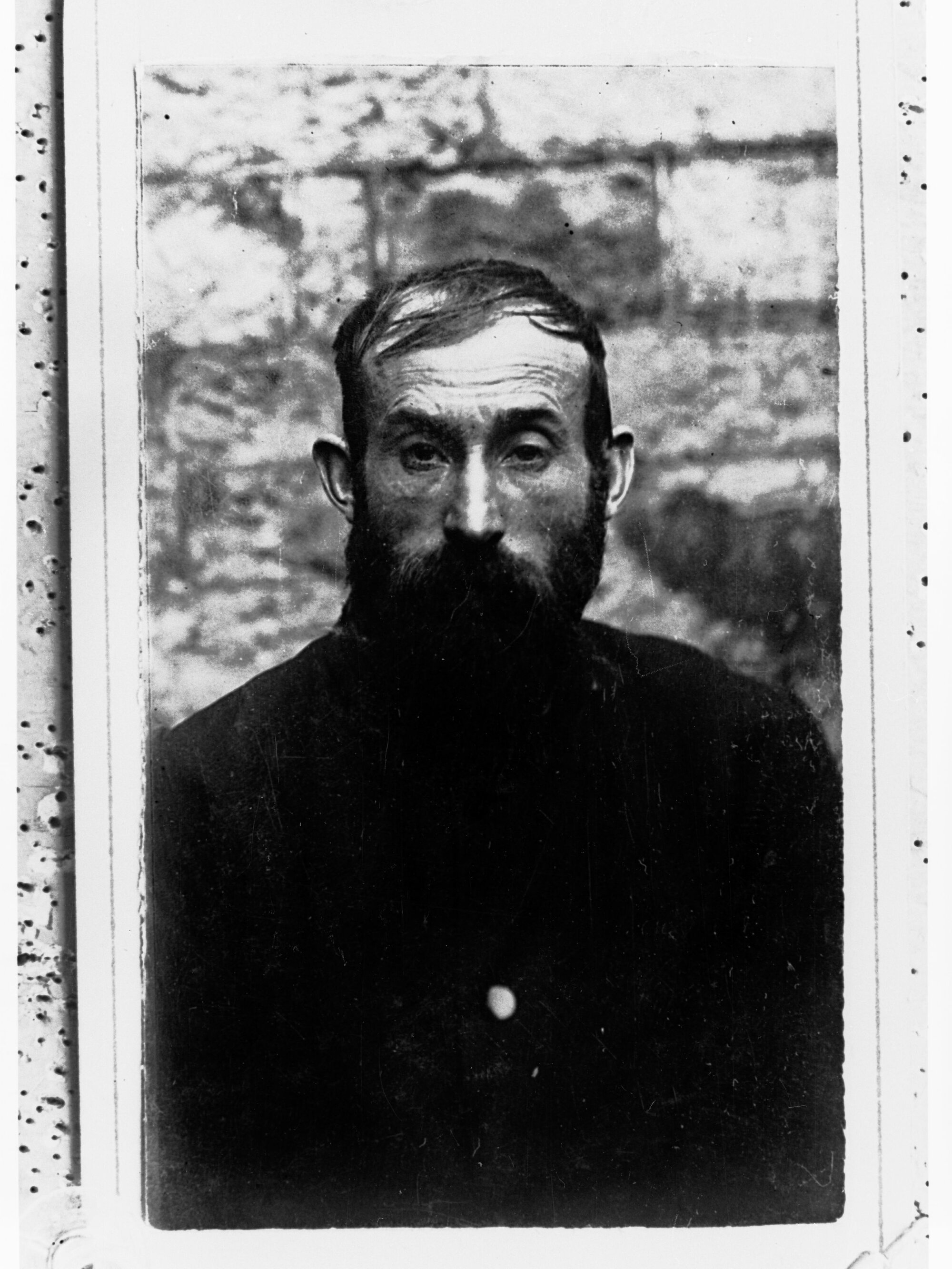 Portrait of unidentified criminal