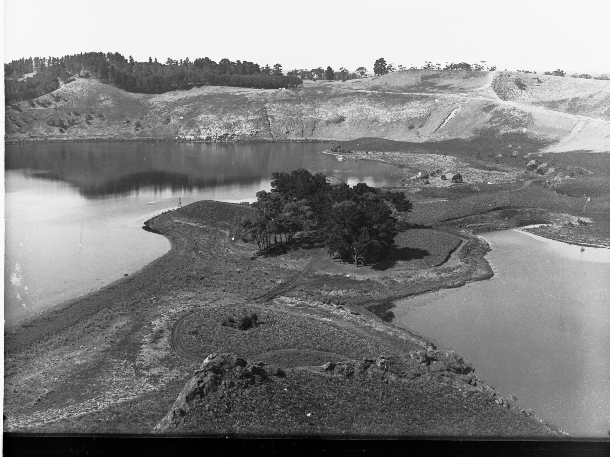 Overlooking Browne and Valley Lakes and Causeway