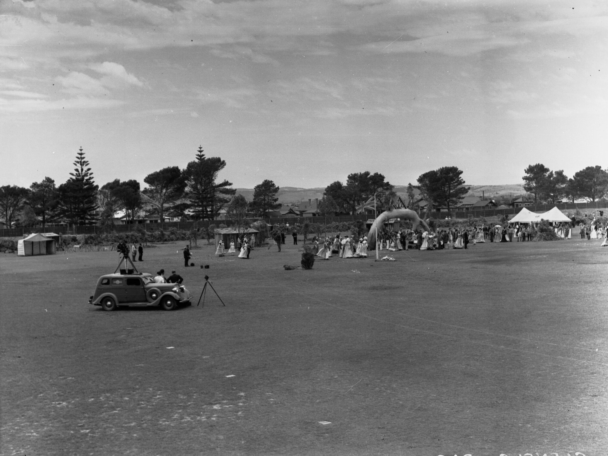 Glenelg Pageant  for showing old gum tree for centenary