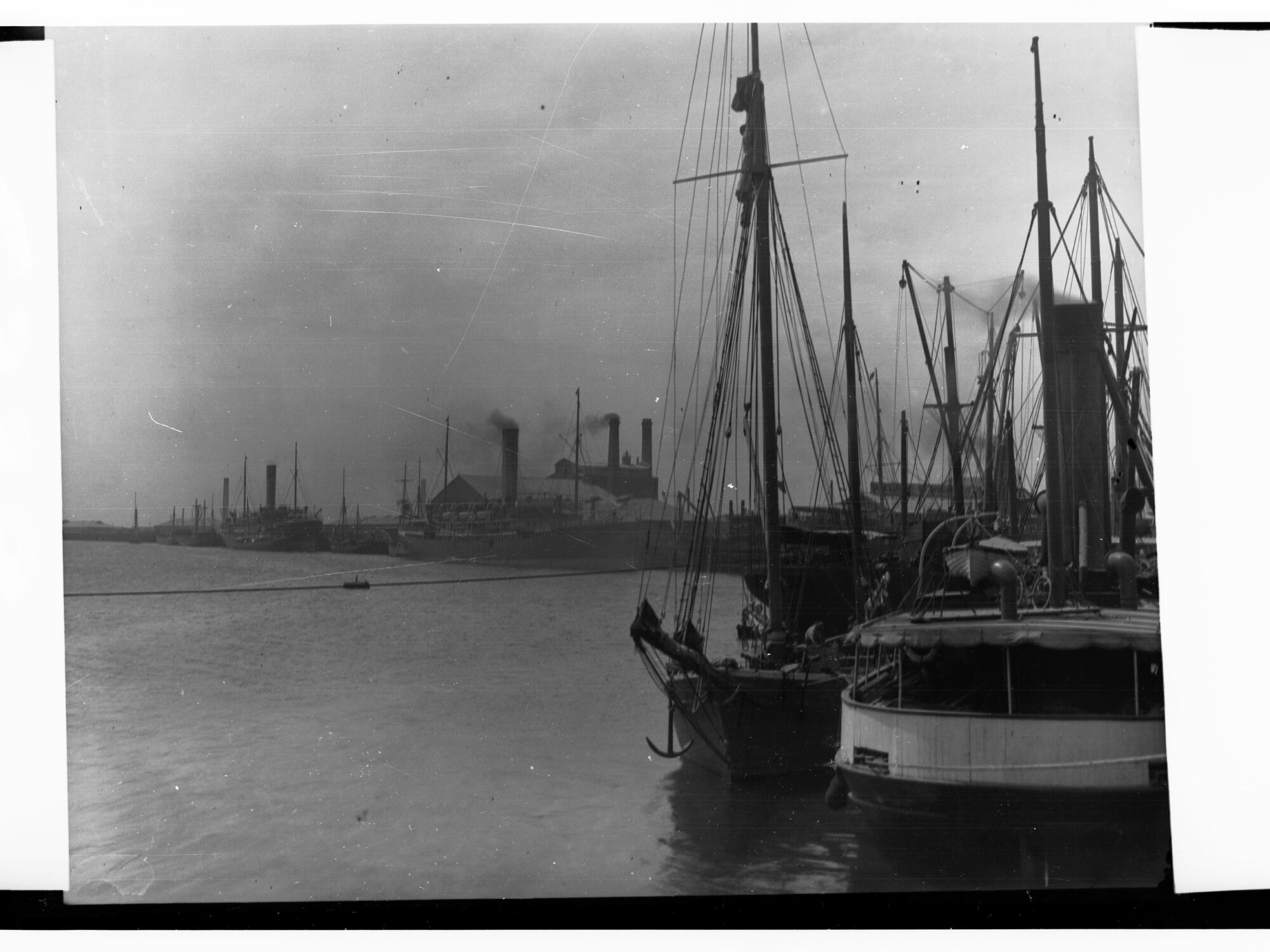 Port Adelaide Showing Sailing Ship and Steamers