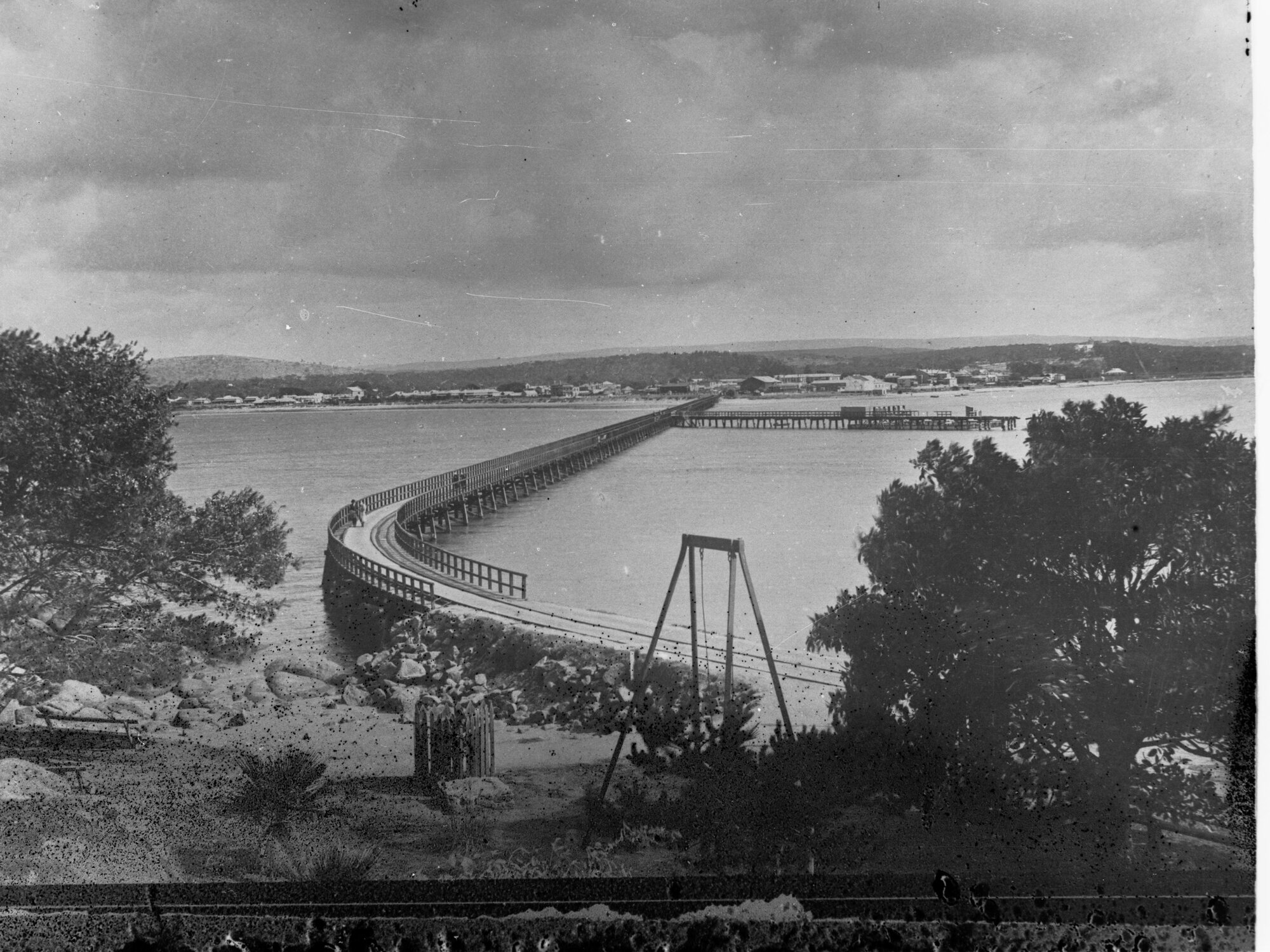 Victor Harbor causeway taken from Granite Island
