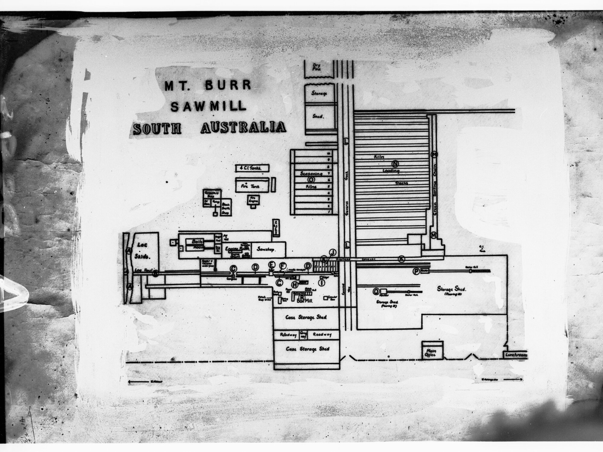 Plan of Mount Burr Sawmill, South Australia