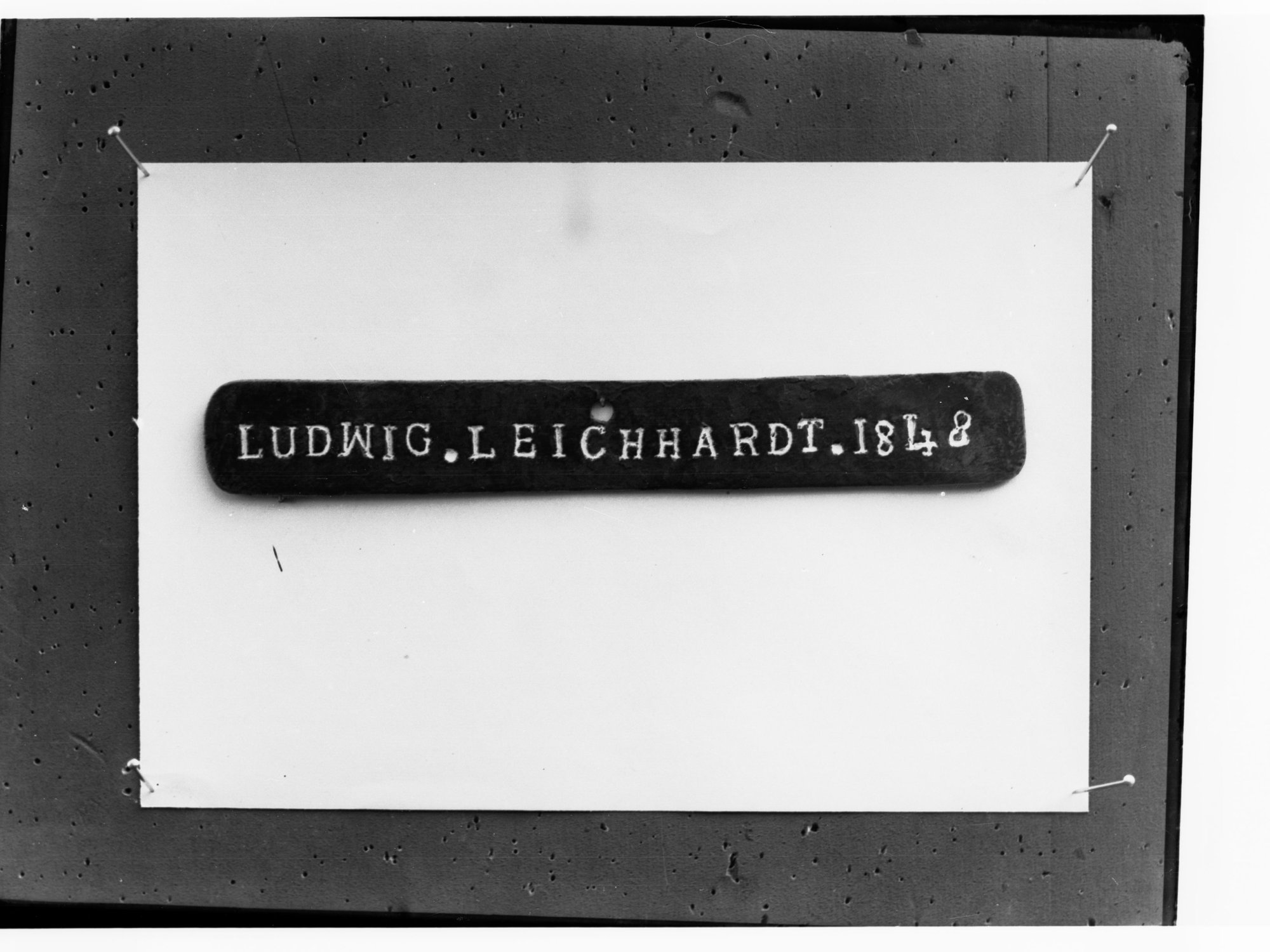Sign - Ludwig Leichhardt - 1848