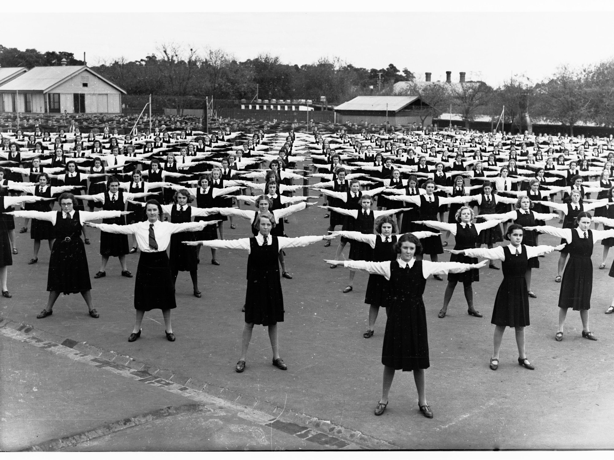 Girls' Exercise Drill 