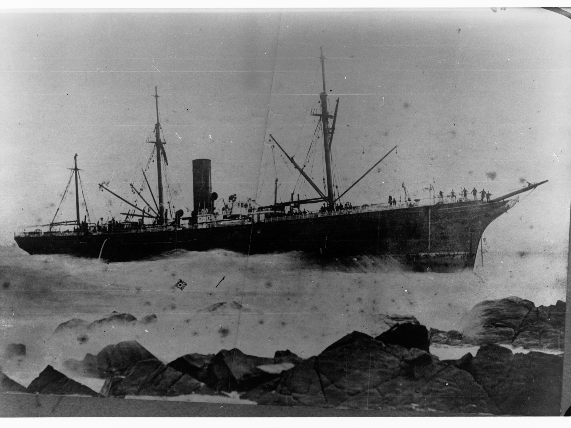 Steam Ship Lorata on Cape Jervis