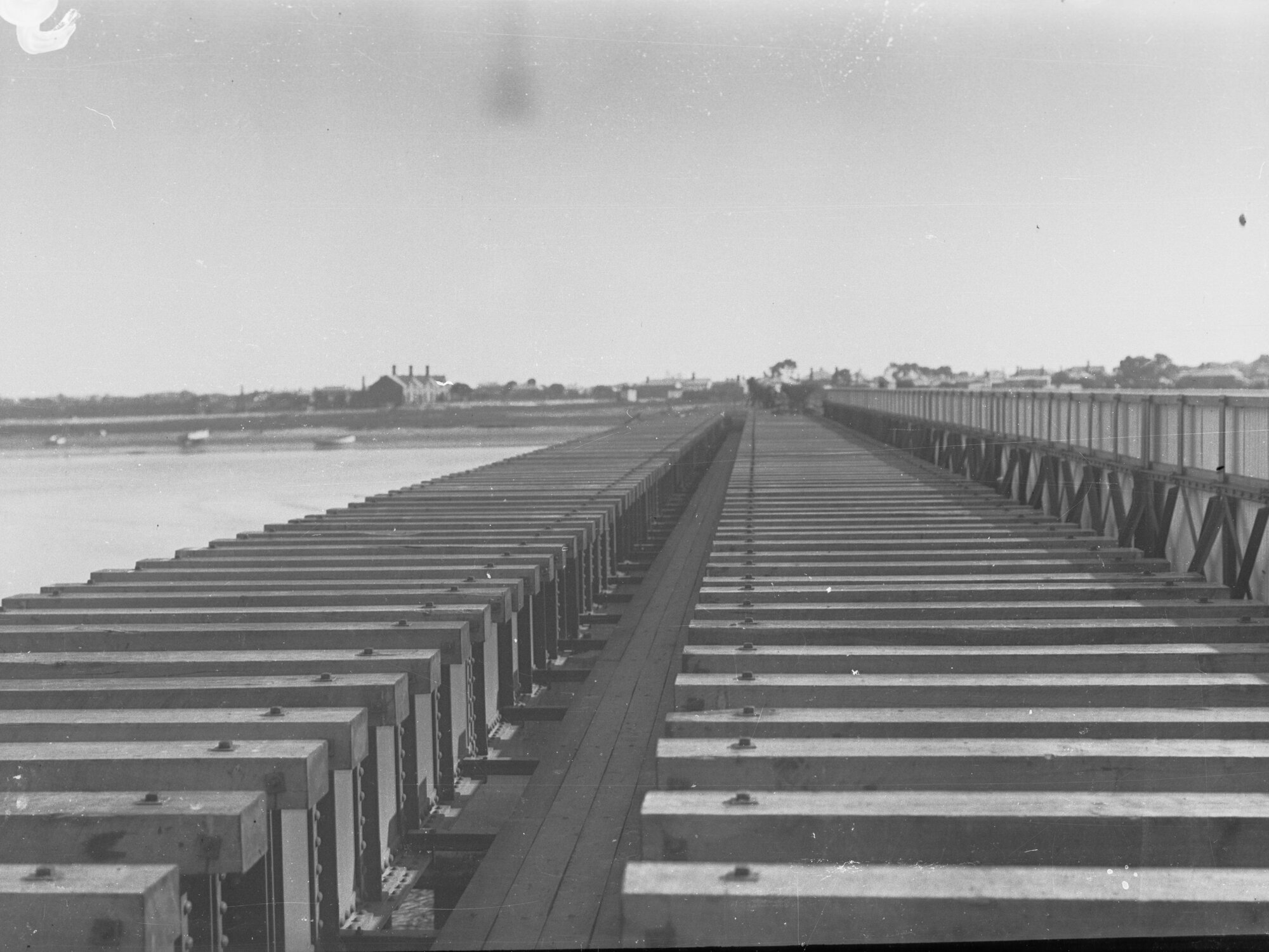 Construction work at Glanville Railway Bridge  (railway bridge across Port River at Glanville/Ethelton), 