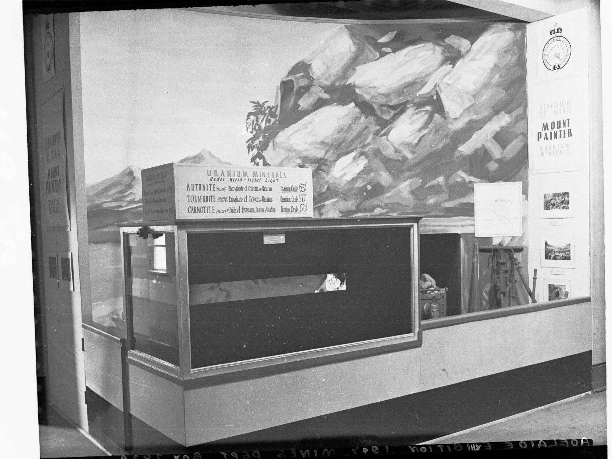 Adelaide Exhibition - Mines Department Display - Mount Painter