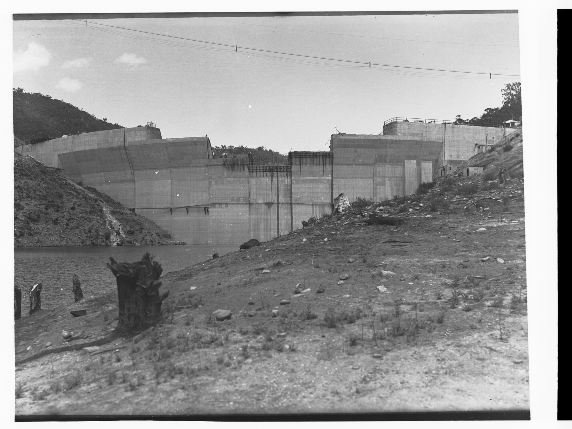Mount Bold reservoir under construction