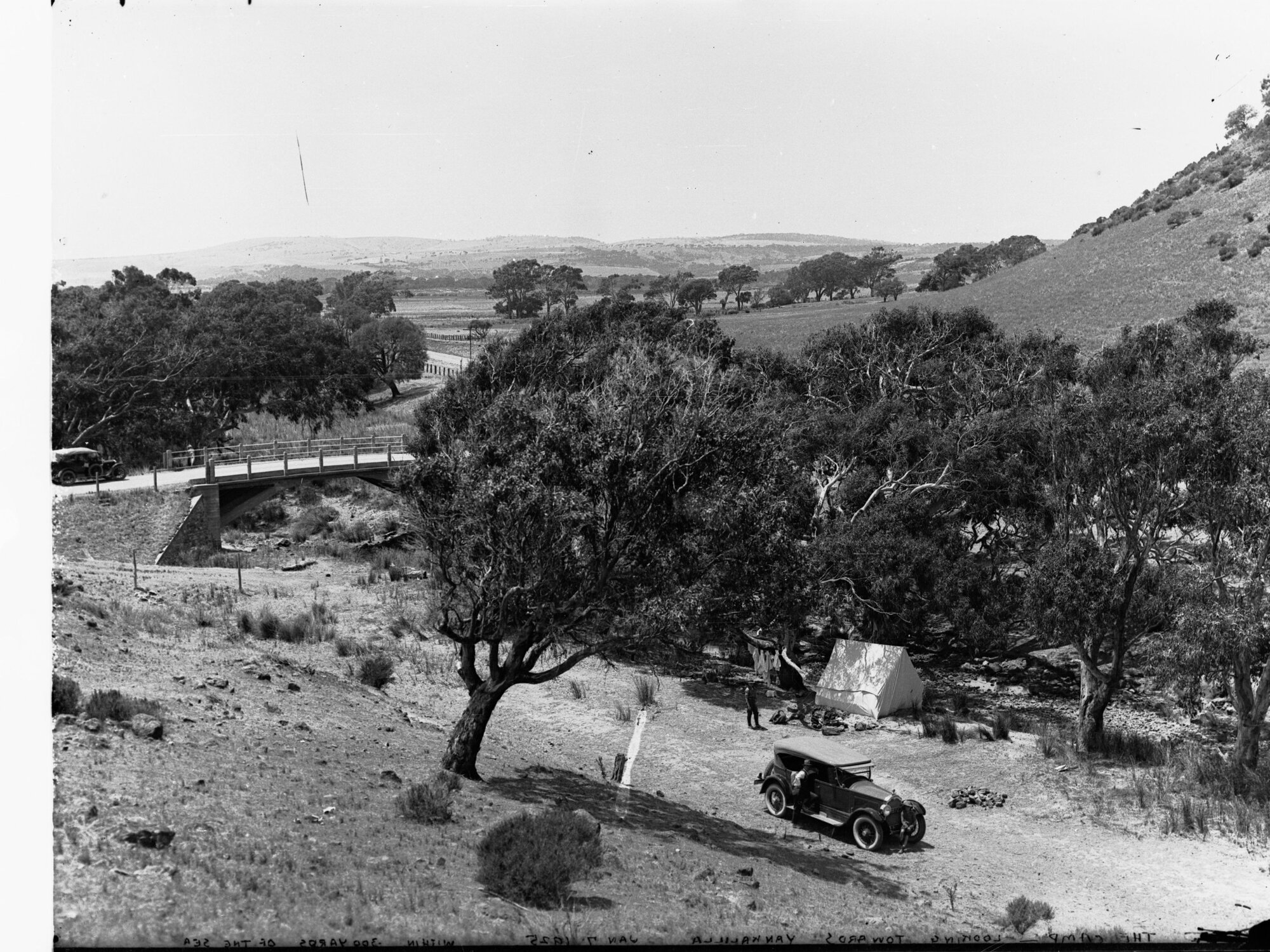 Campsite by a River Looking Towards Yankalilla
