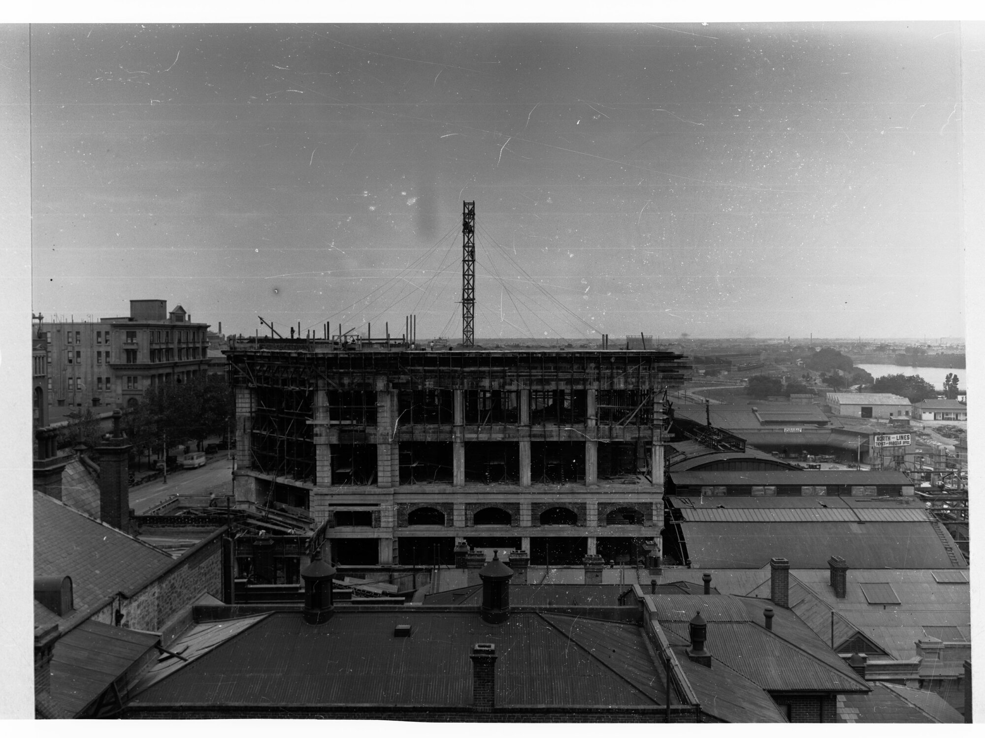 Construction of Adelaide Railway Station