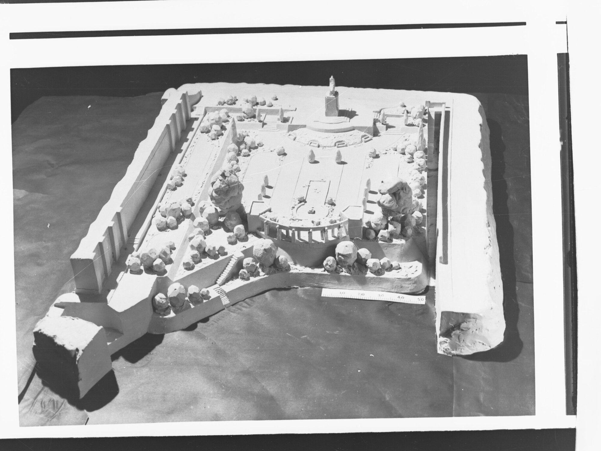 Model of garden for parliament house
