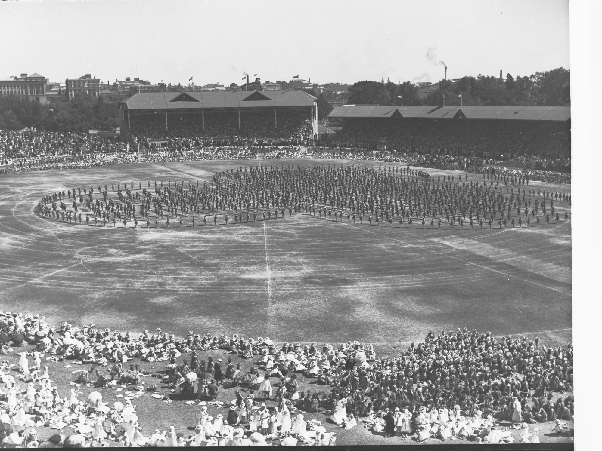 School children's pageant - Adelaide Oval for state centenary
