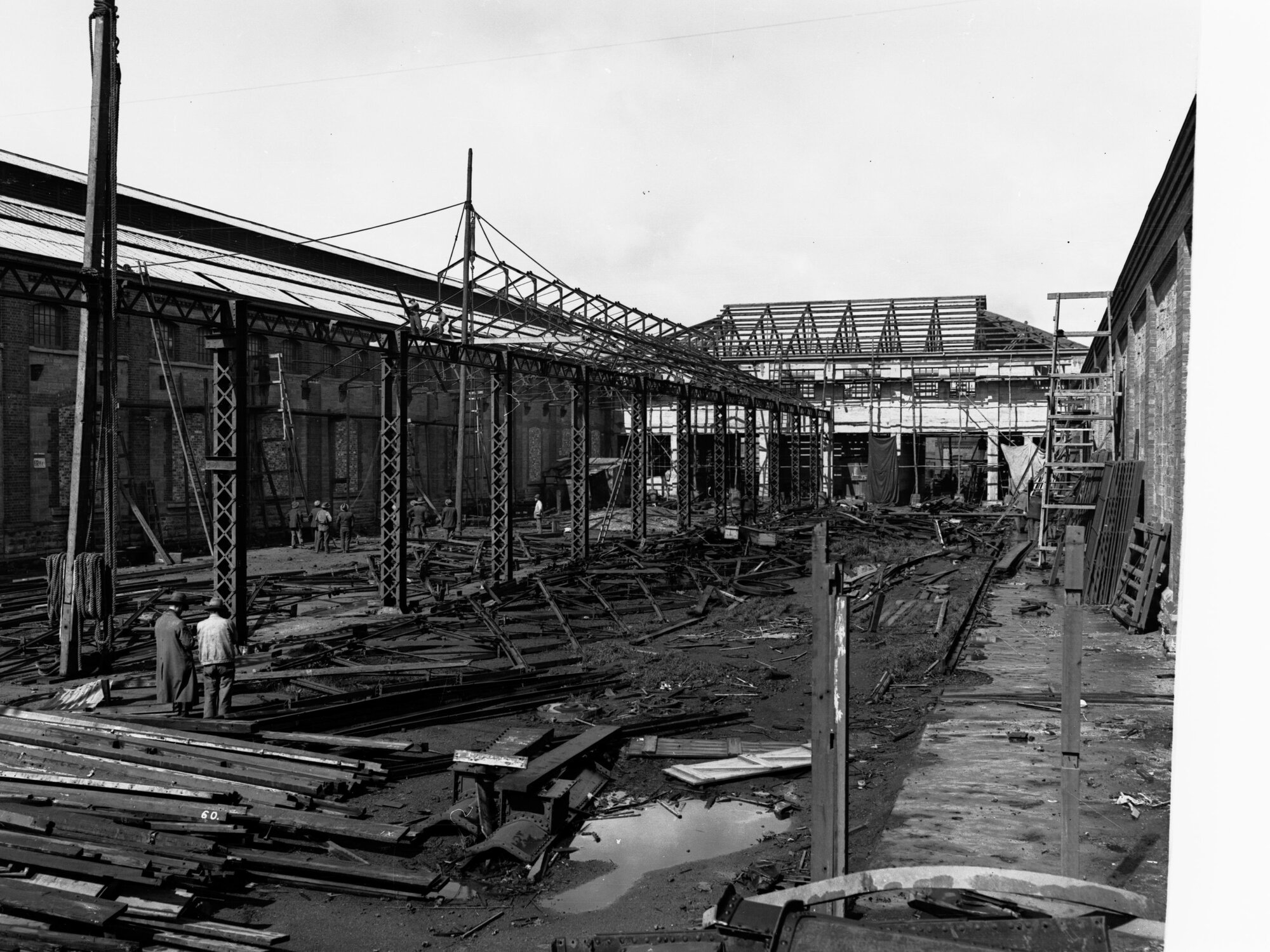 Construction of Islington Railway Workshop