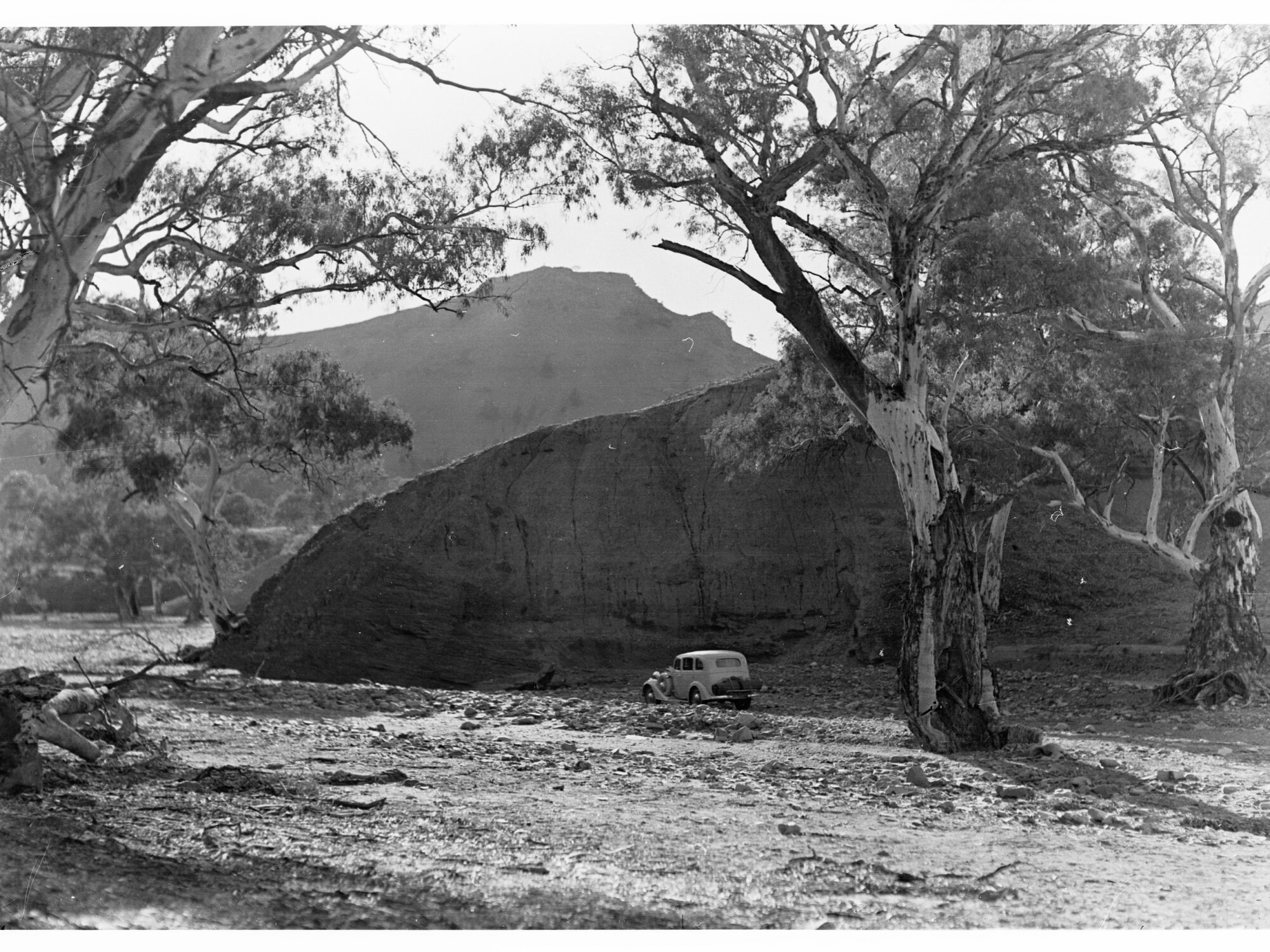 Automobile at The Gap in Central Australia