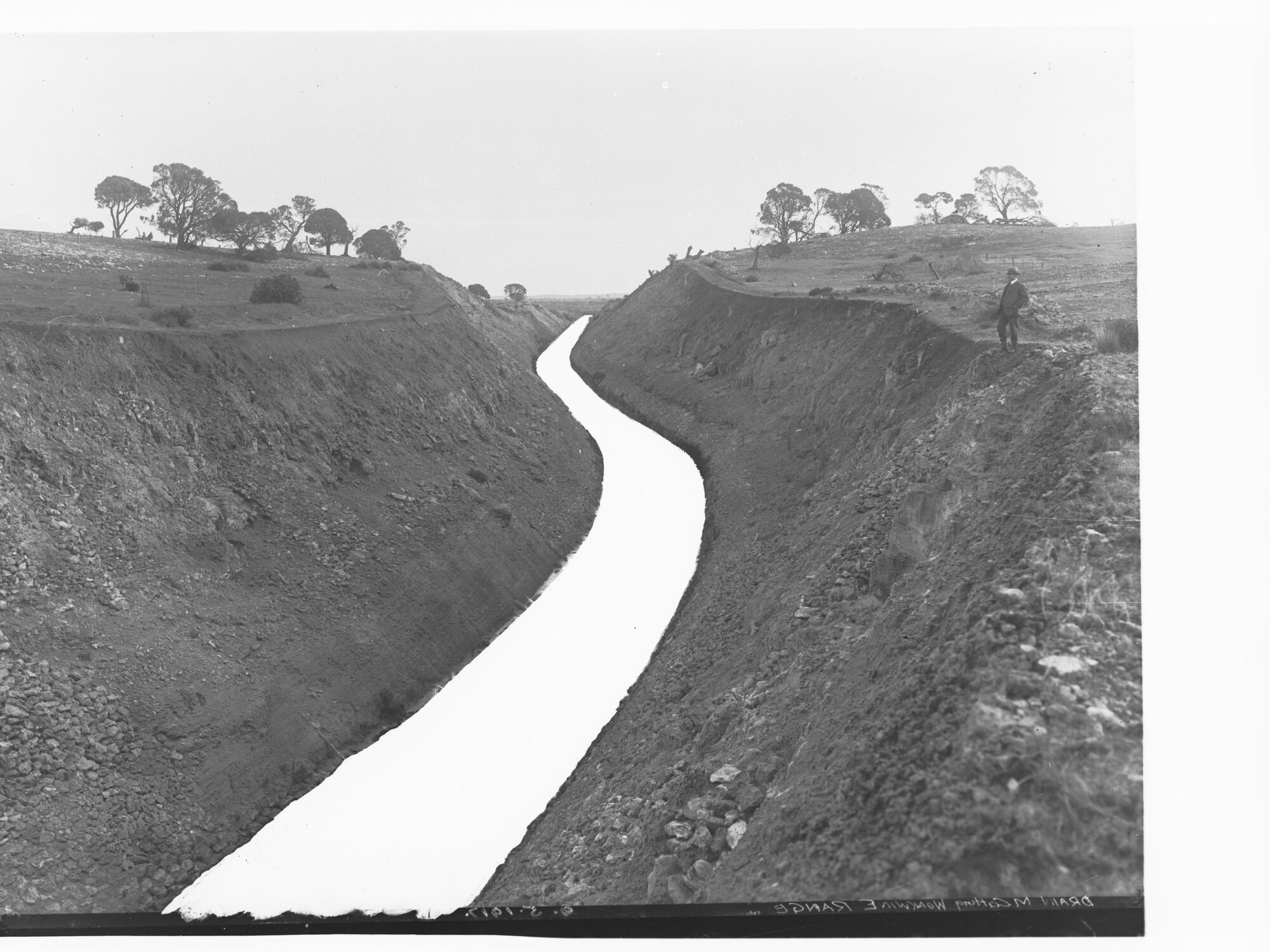 Drain through Woakwine Range, south-eastern drainage scheme