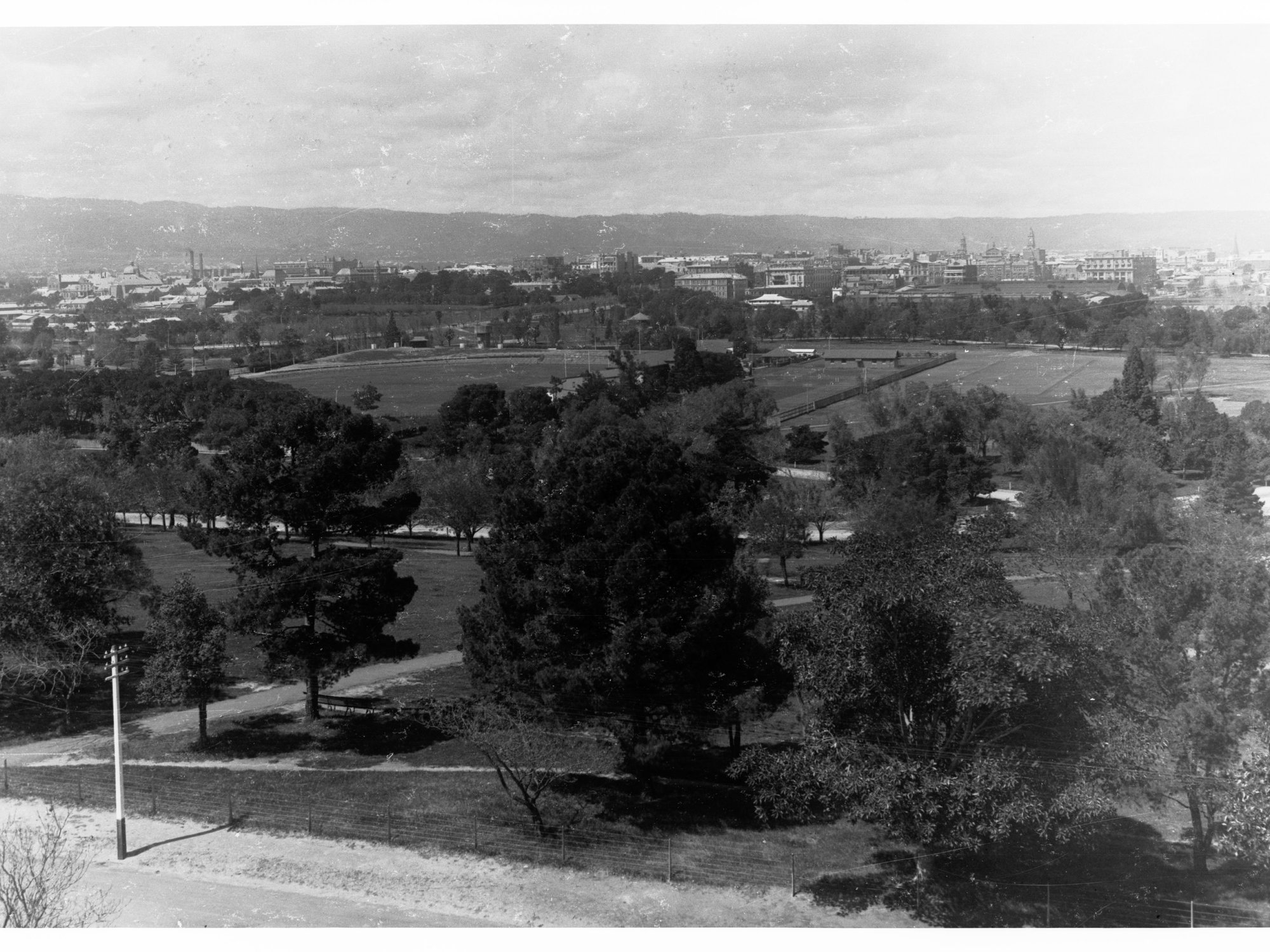 Adelaide Viewed From North Adelaide Showing Parklands