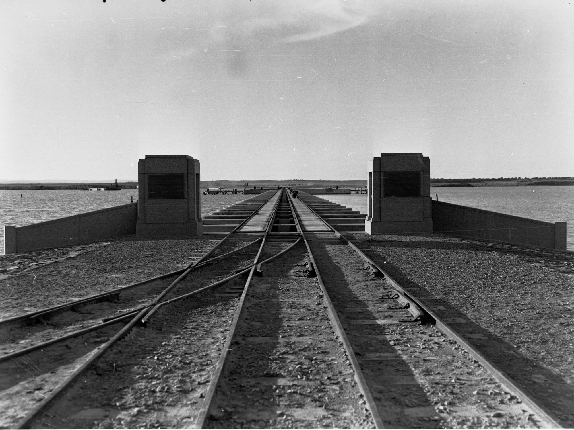 Goolwa Barrage showing plaques