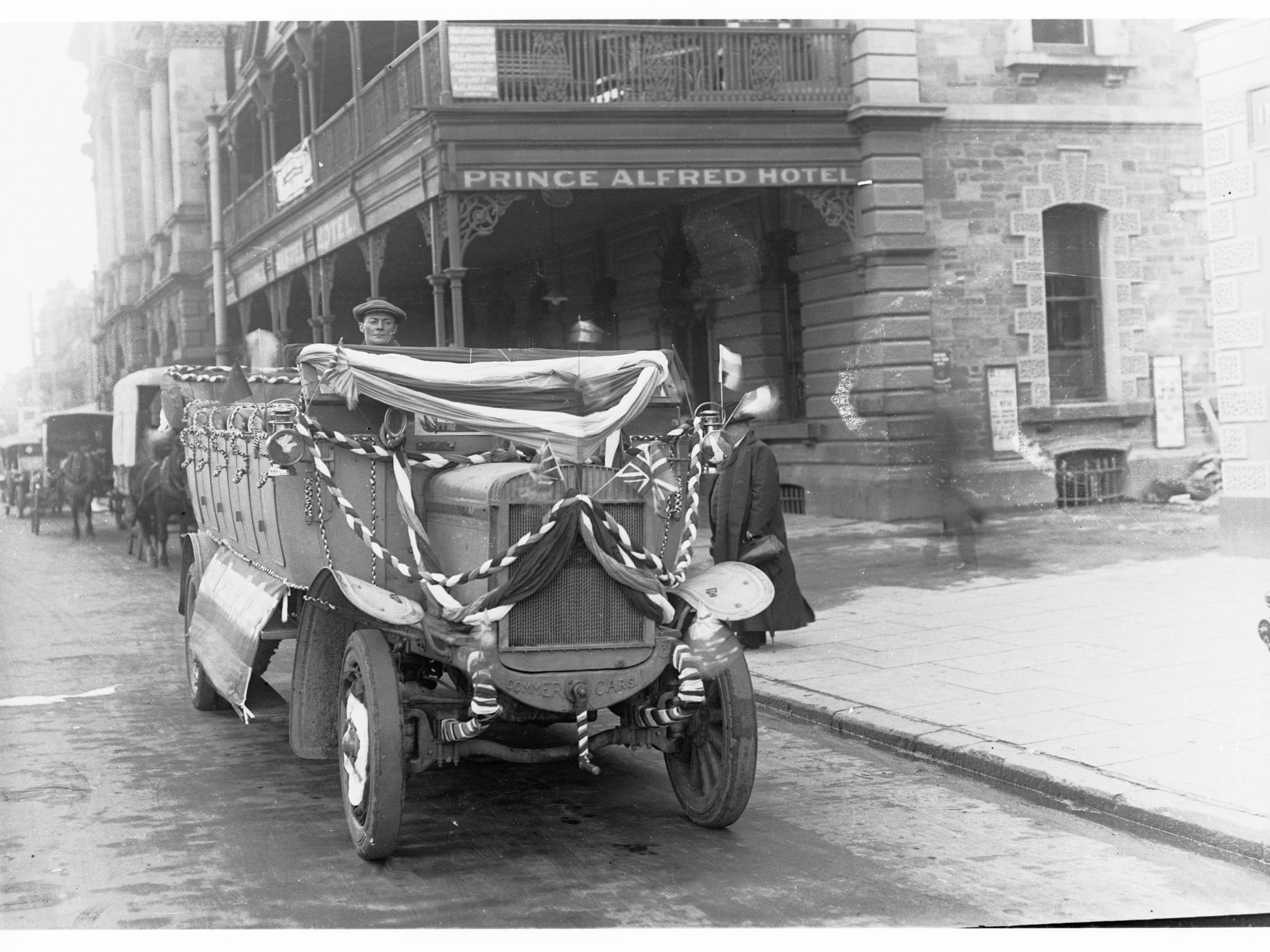 Decorated Charabanc in Adelaide City