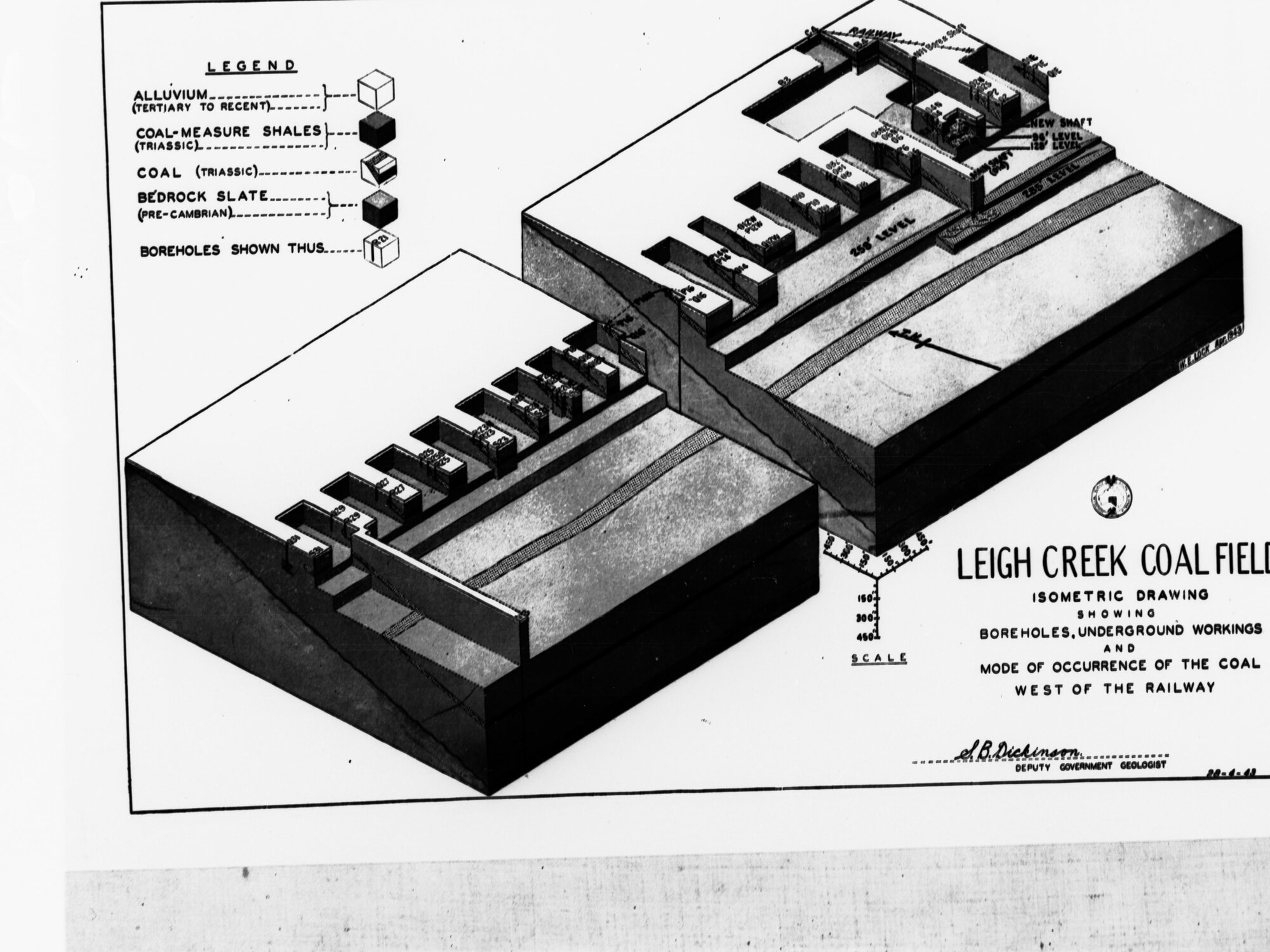 Isometric Drawing of Leigh Creek Coal Field