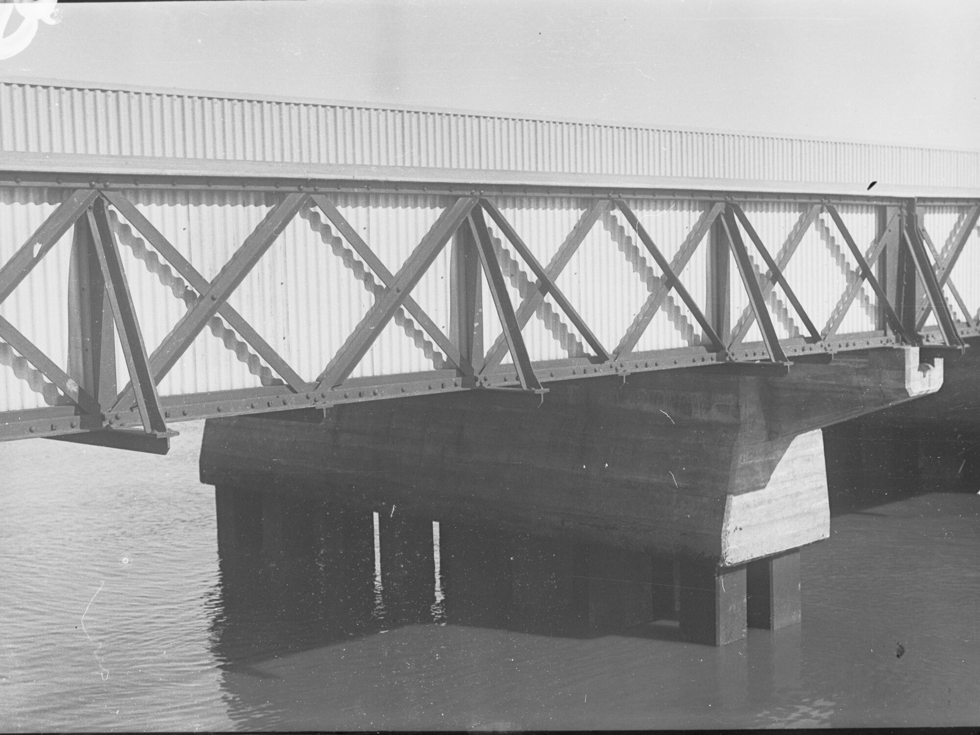 Construction work at Glanville Railway Bridge  (railway bridge across Port River at Glanville/Ethelton