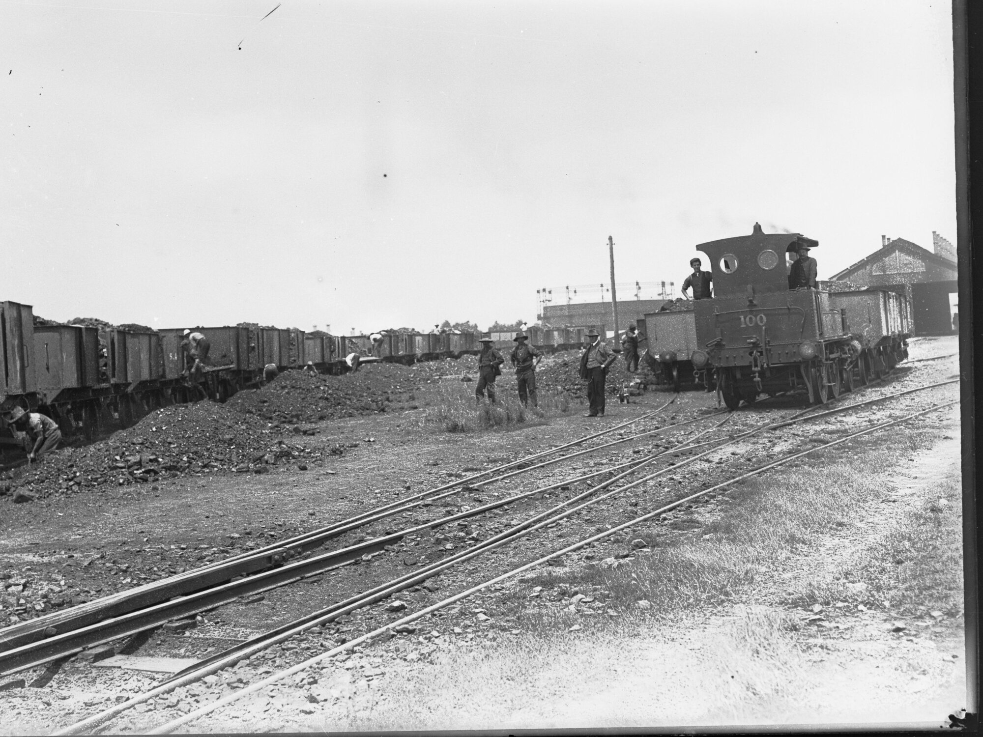 Railway Yards, Port Adelaide, South Australia, during coal strike