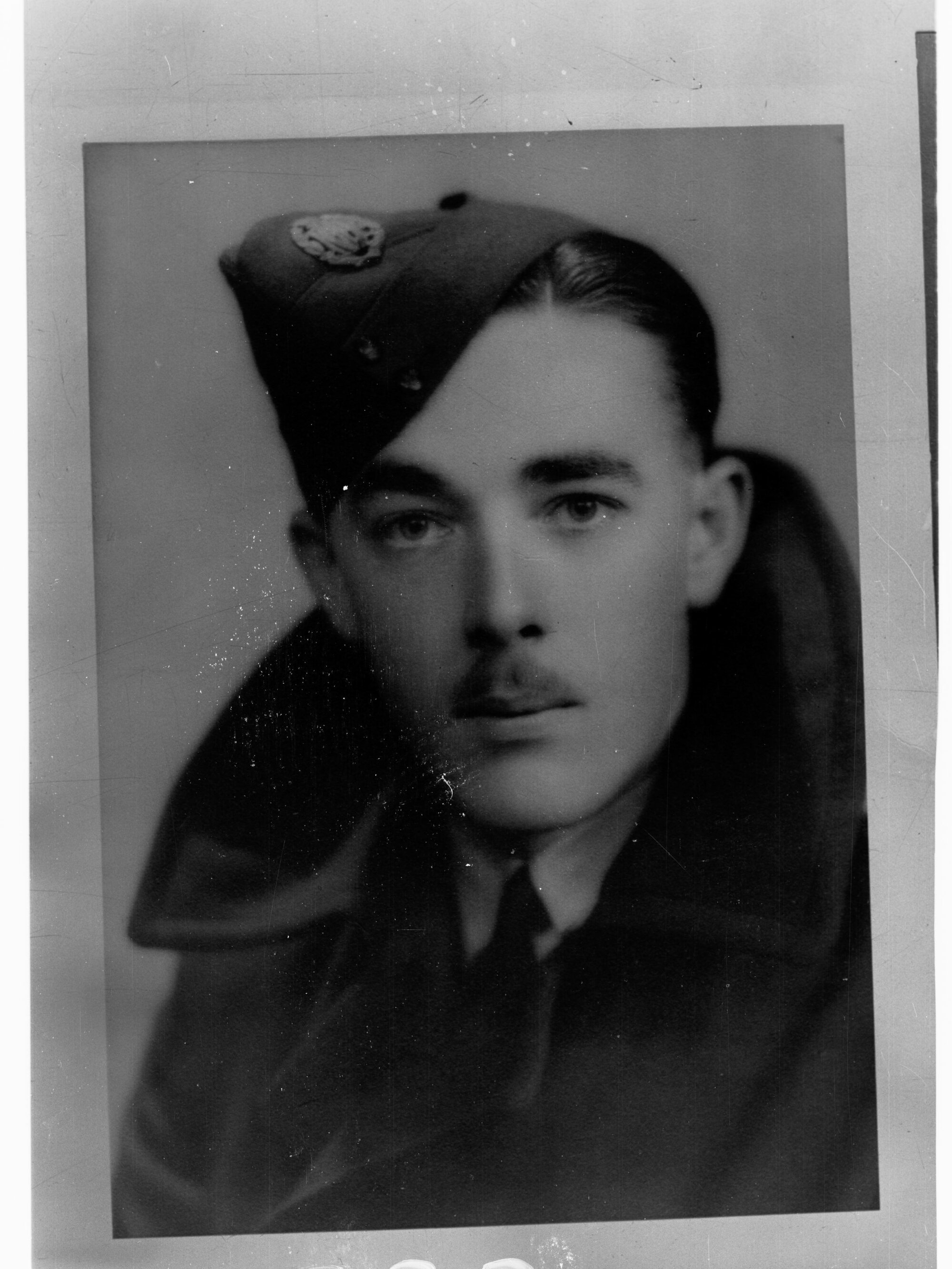 Portrait of man enlisted in Royal Australian Air Force - photo copied for Roll of Honour
