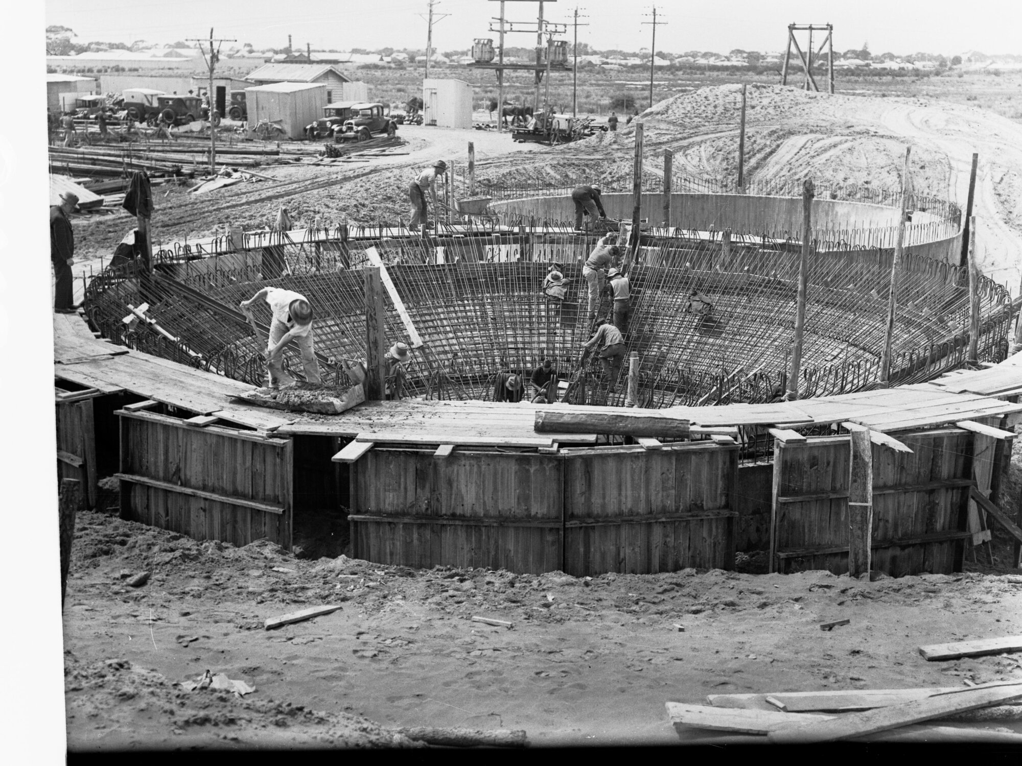Port Adelaide Sewers Treatment Works Men Working
