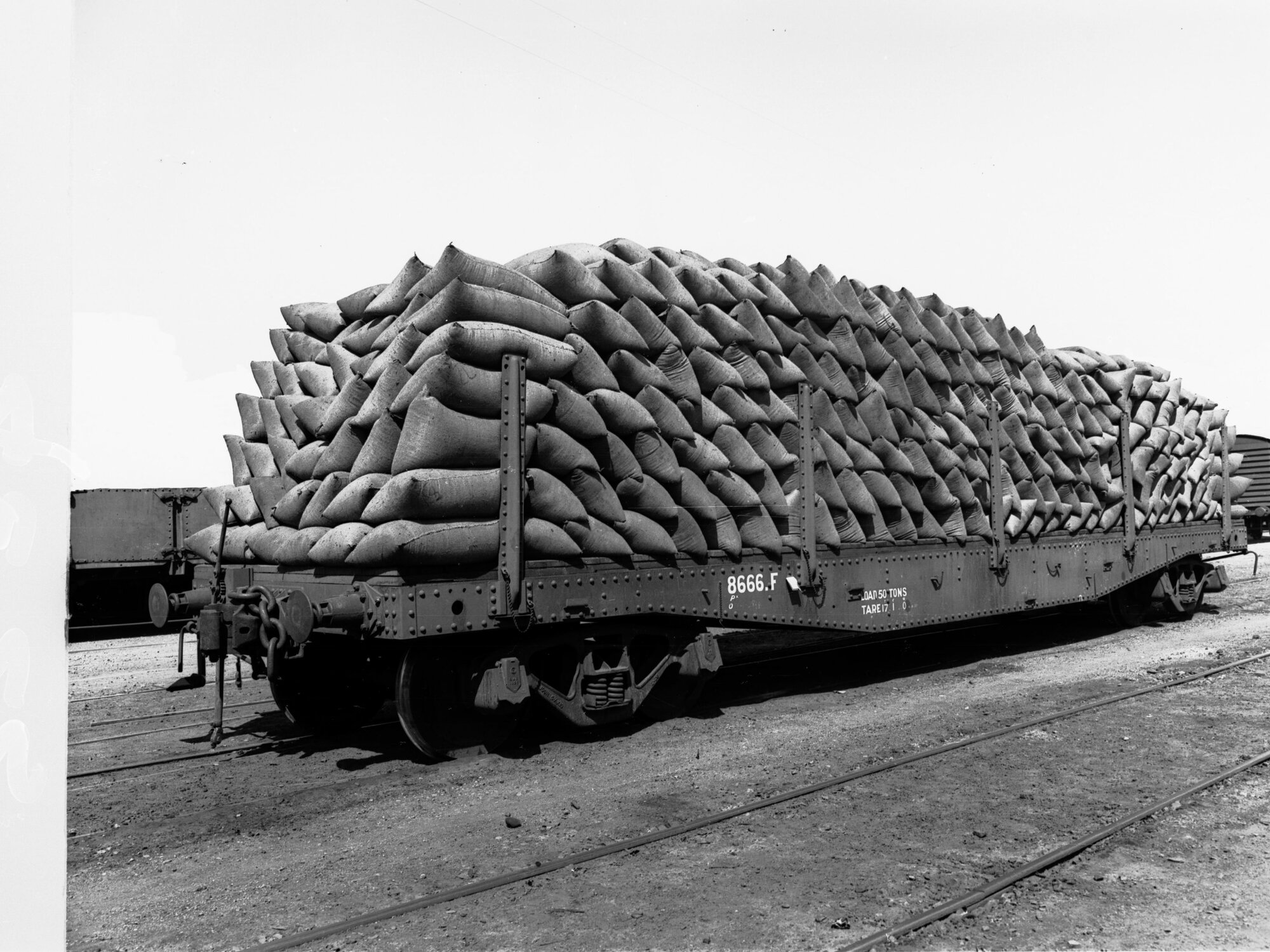 Wheat on Railway Truck Port Adelaide