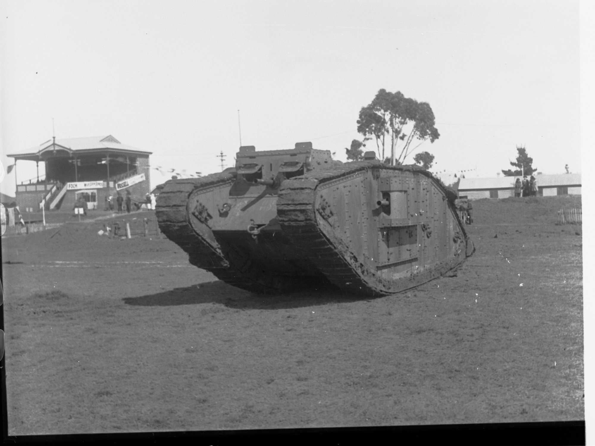A tank on Unley Oval 