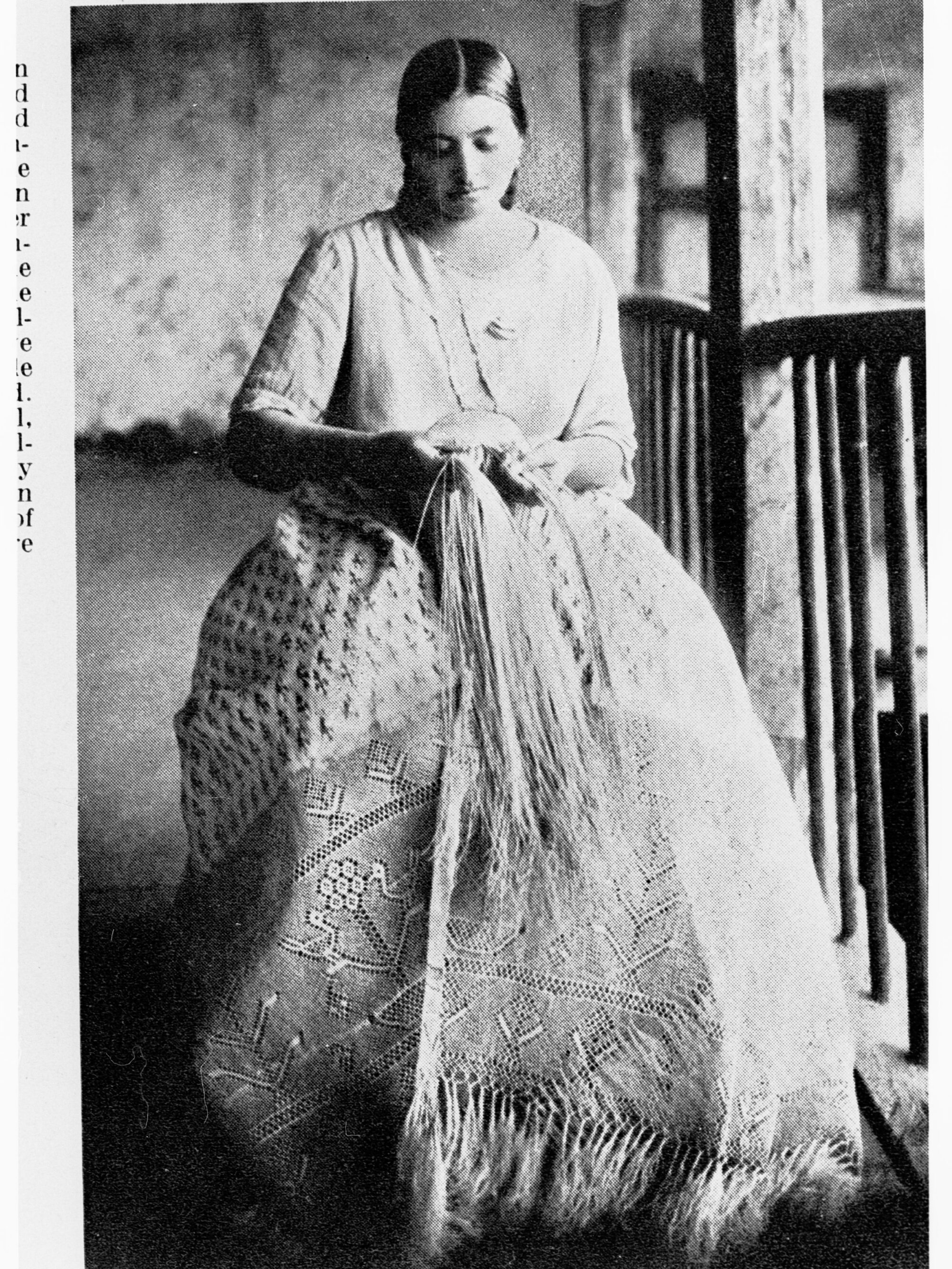 Hat being made by a lady at Ecuador millinery