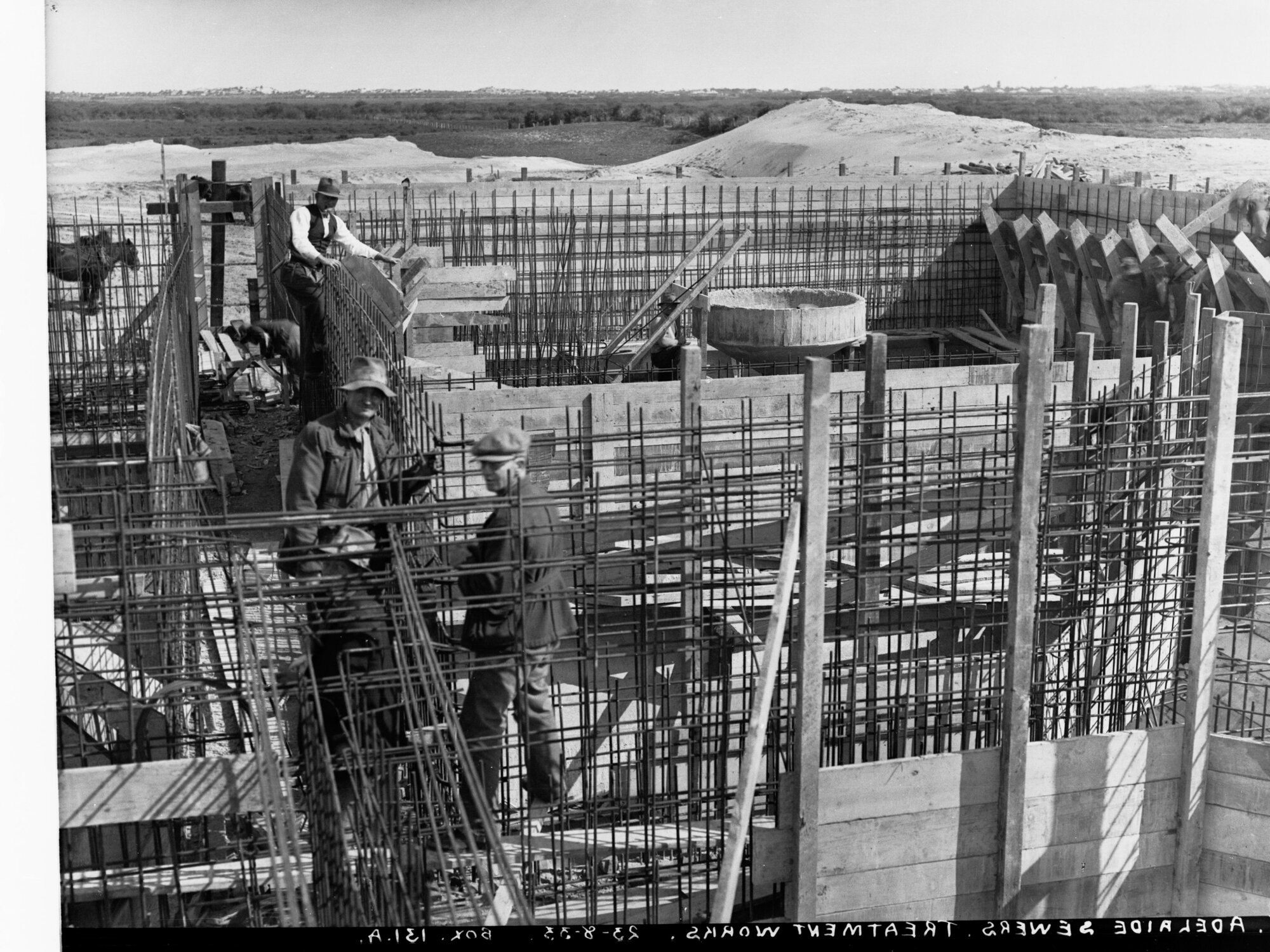 Port Adelaide Sewers Treatment Works Men Working