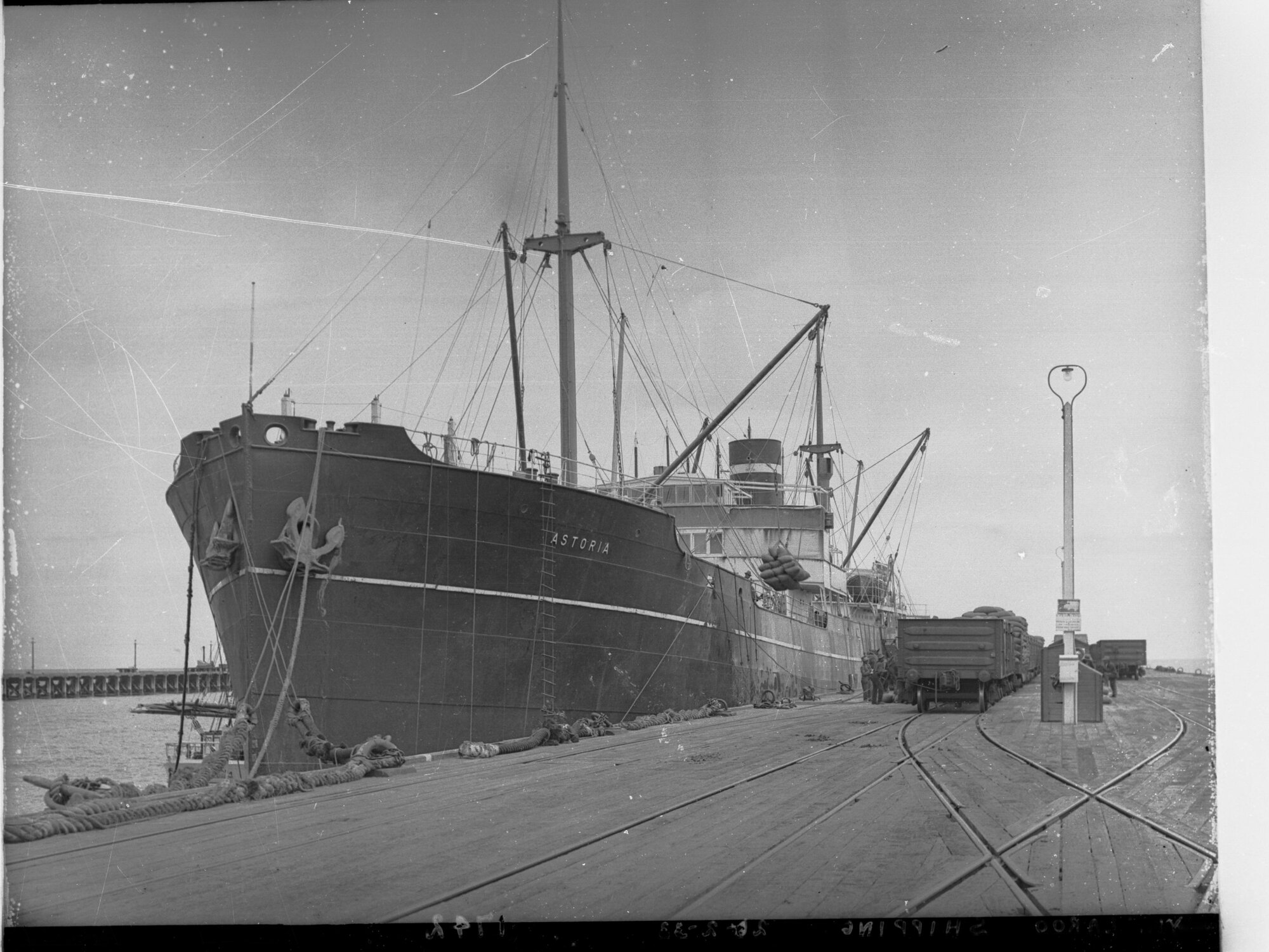 Steamship "Astoria" Berthed at Wallaroo