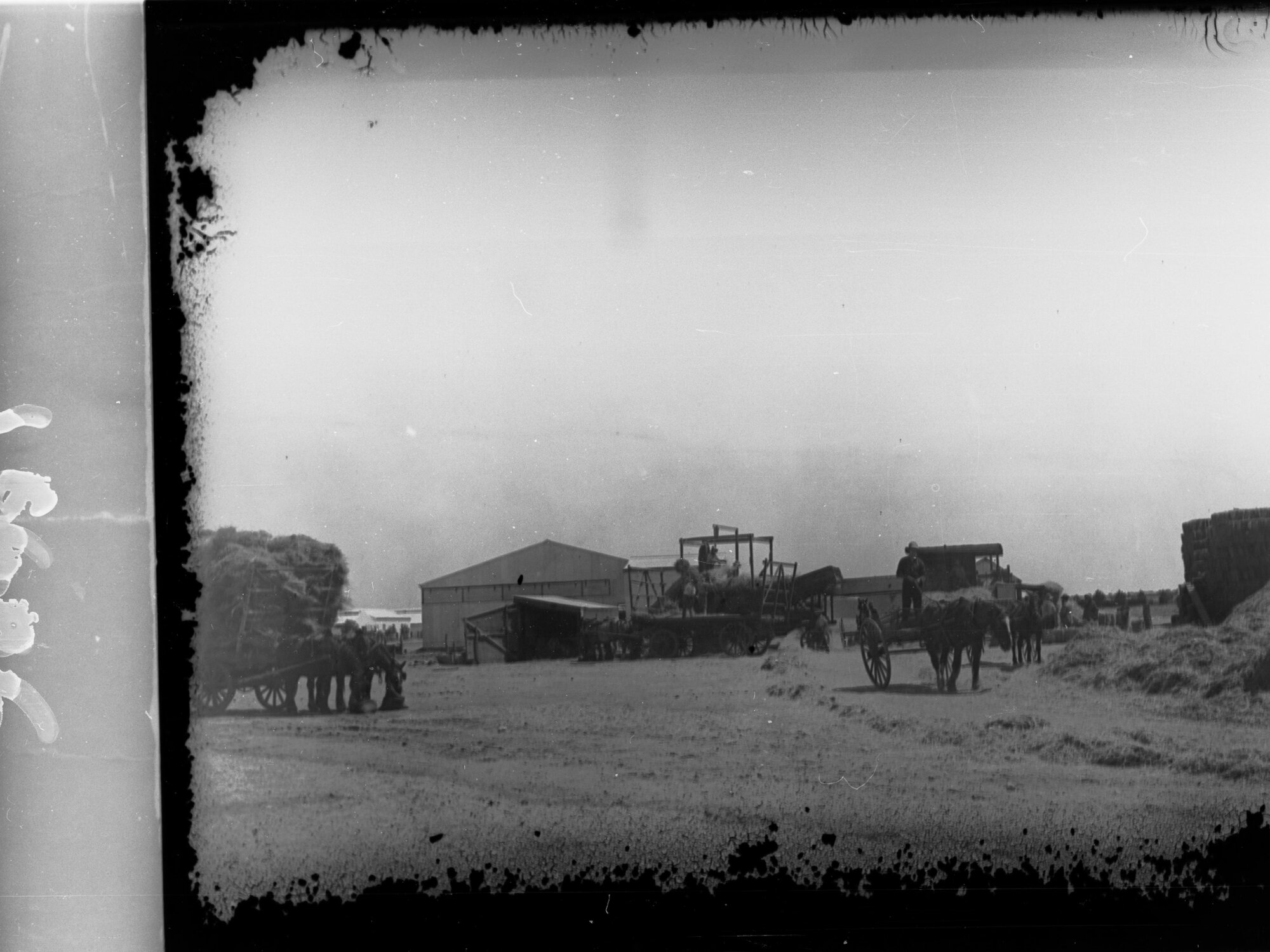 Baling hay at Roseworthy College