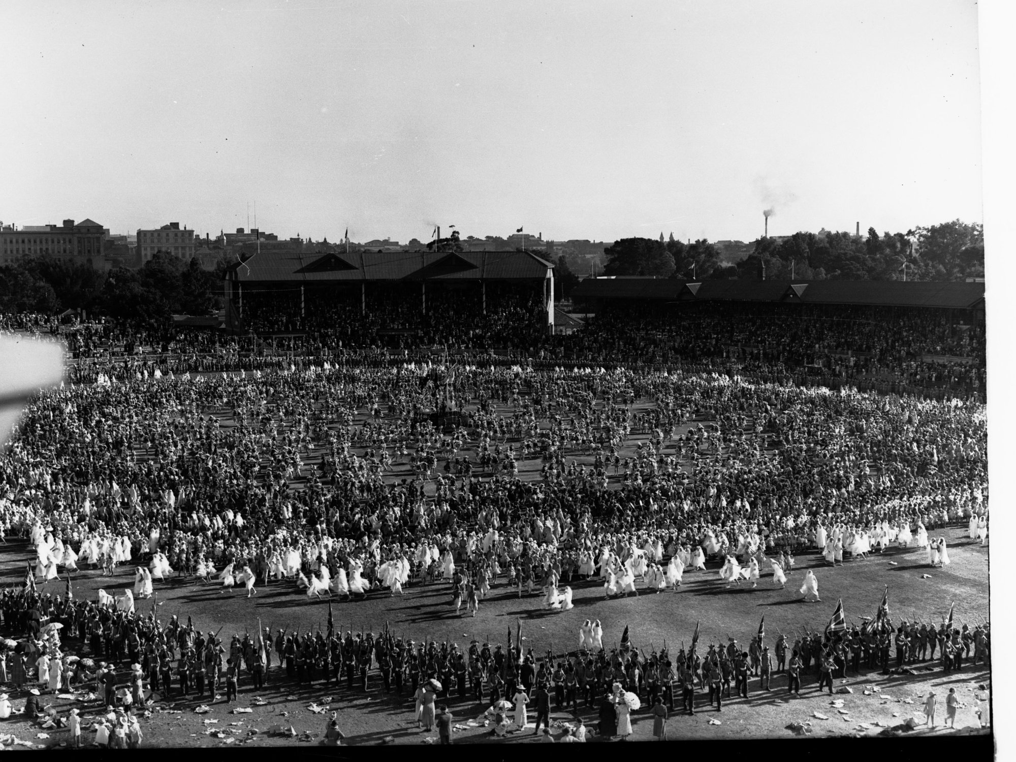 School children's pageant - Adelaide Oval for state centenary