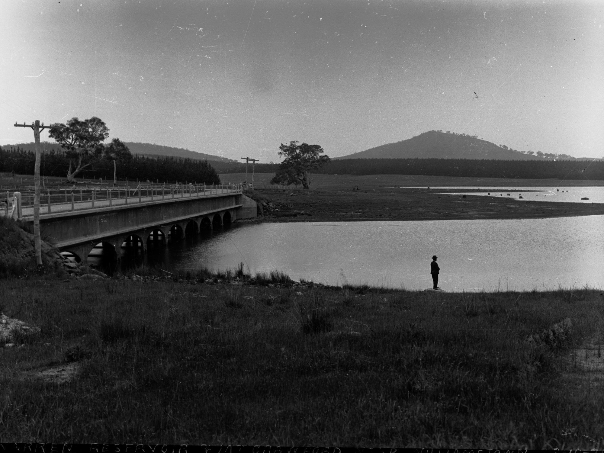 Warren Reservoir Showing Mount Crawford in the Distance