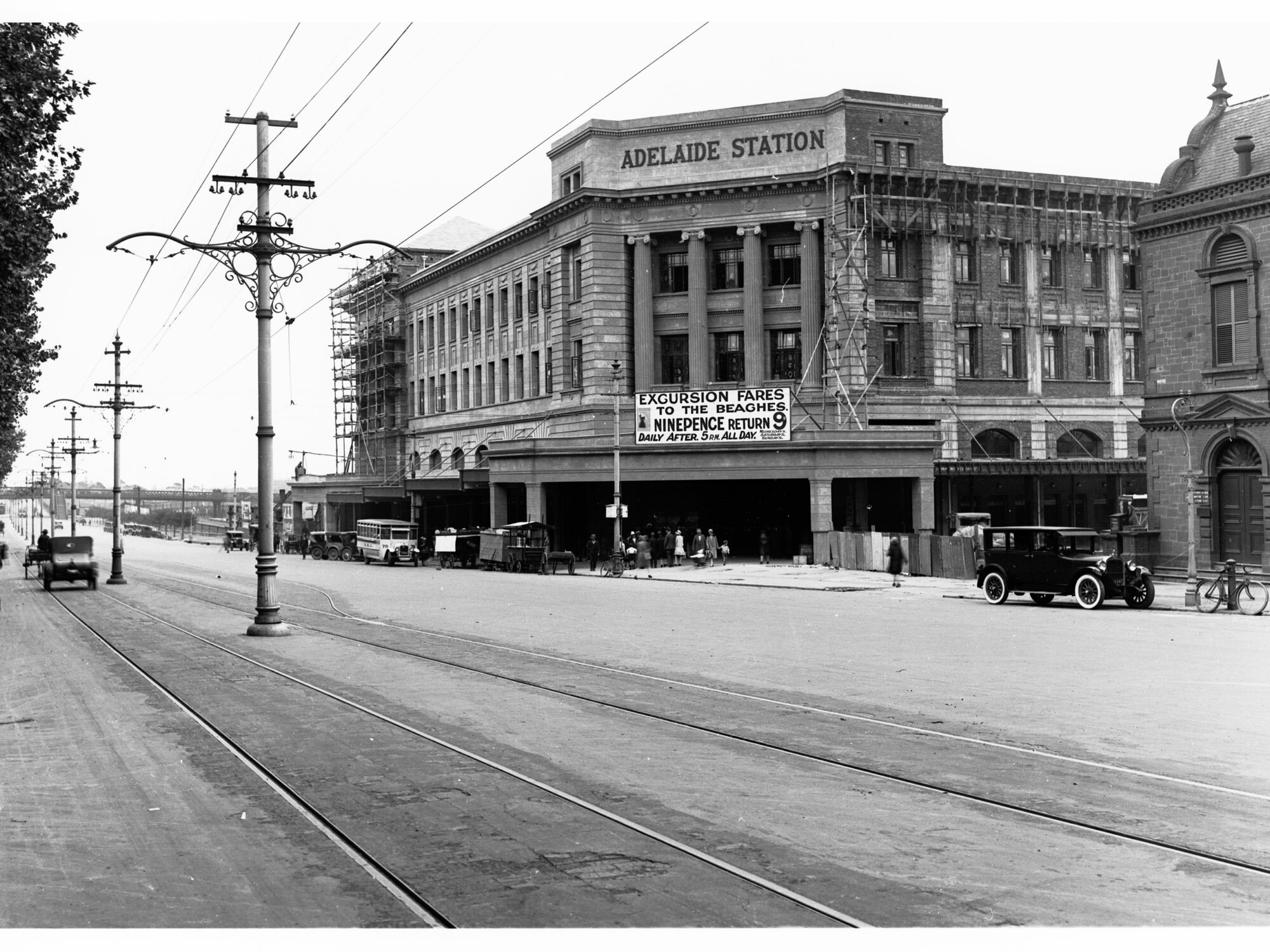 Adelaide Railway Station North Terrace View