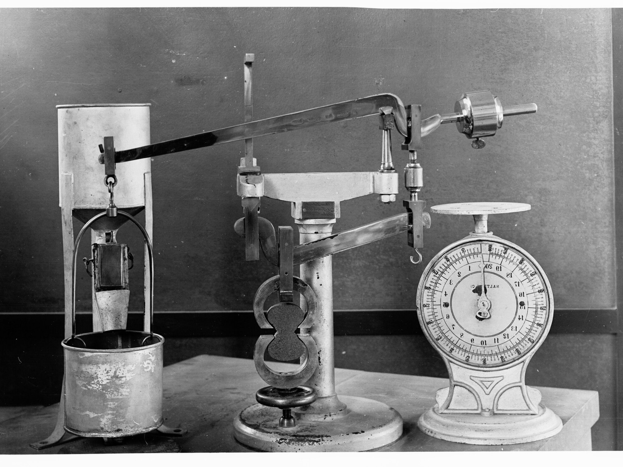 Three different scales used in scientific experiments to ensure correct measurements