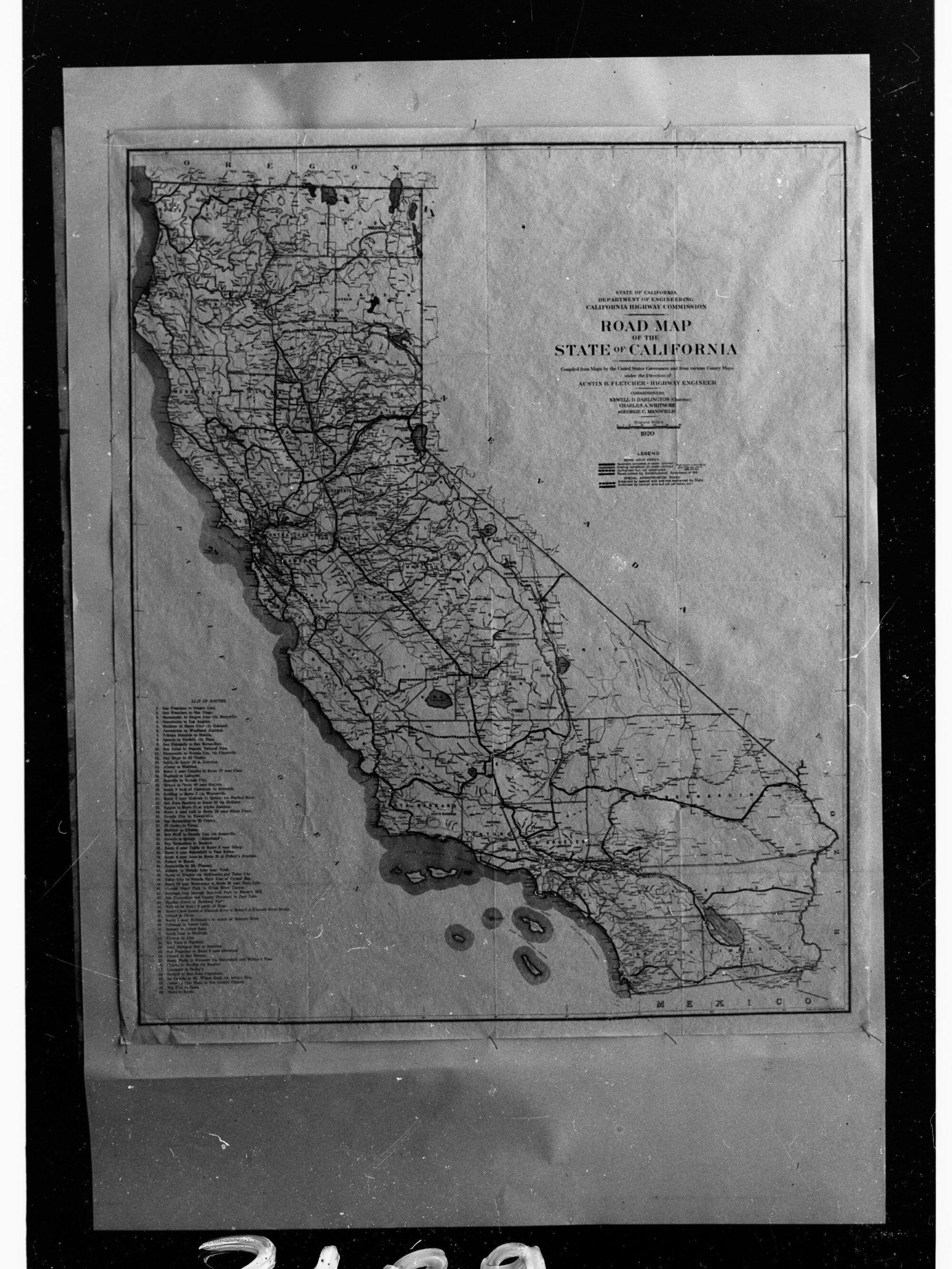 Road Map of the State of California