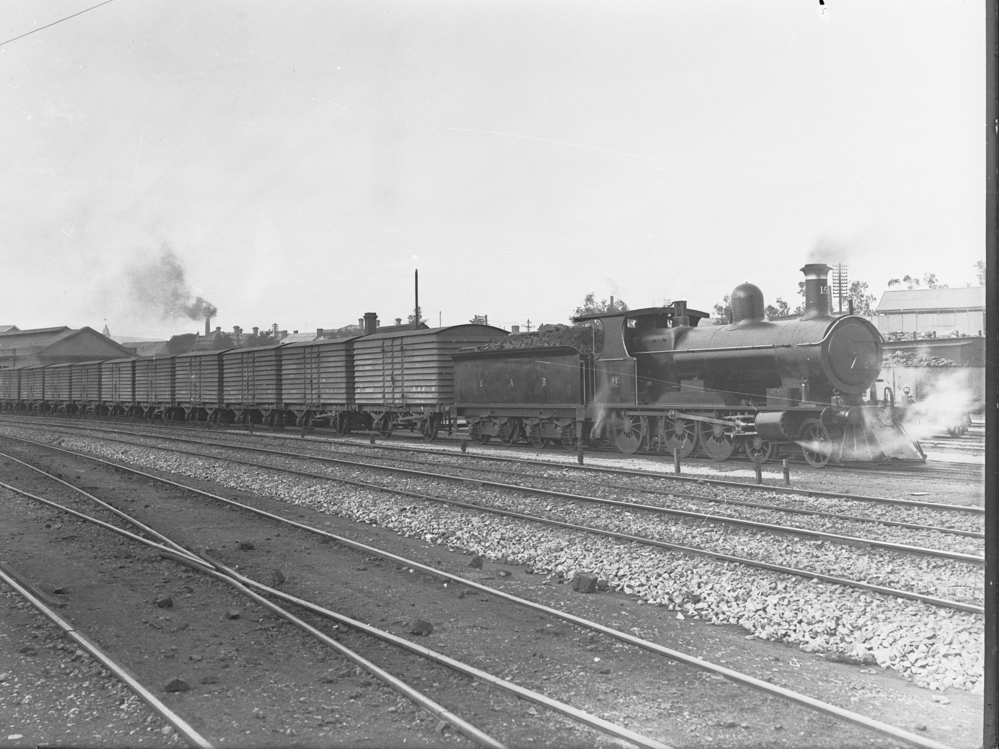 Train on the Dry Creek Line, Port Adelaide, South Australia, c. 1905