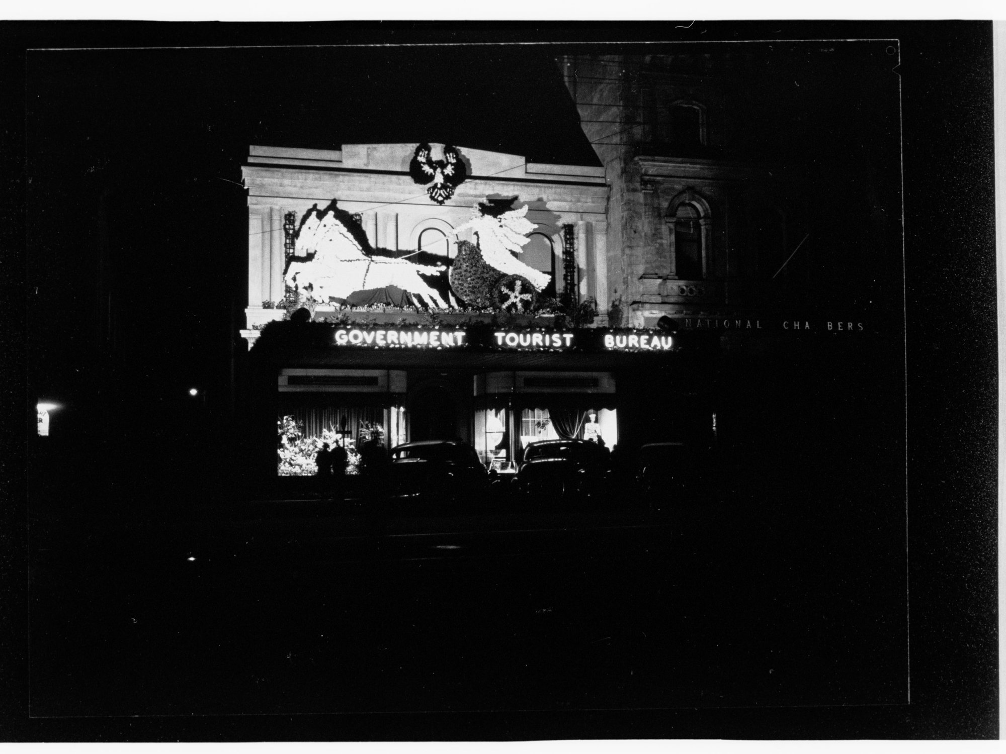 Flower Day - Government Tourist Bureau at night