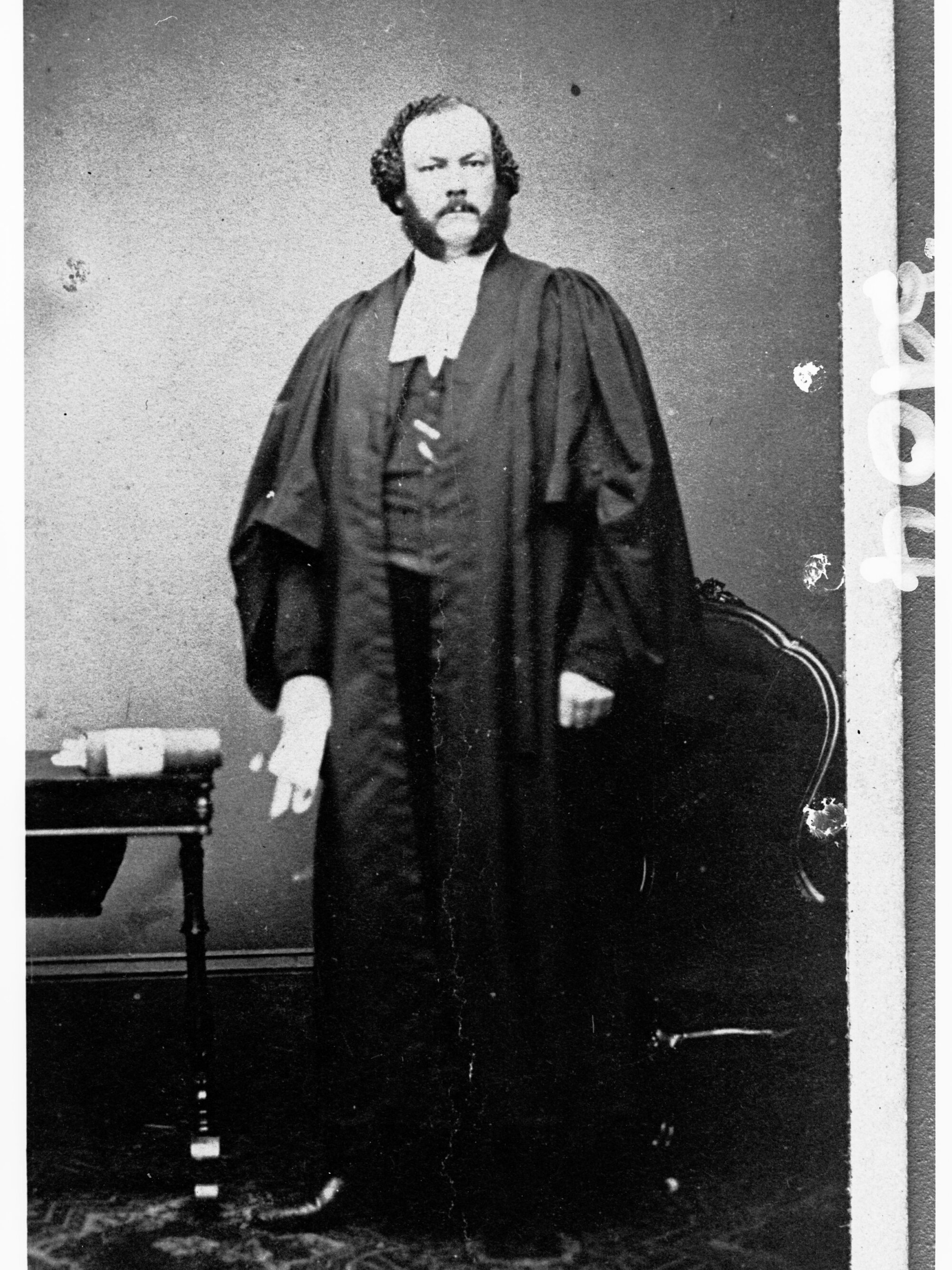 Photograph of a lawyer - no information recorded