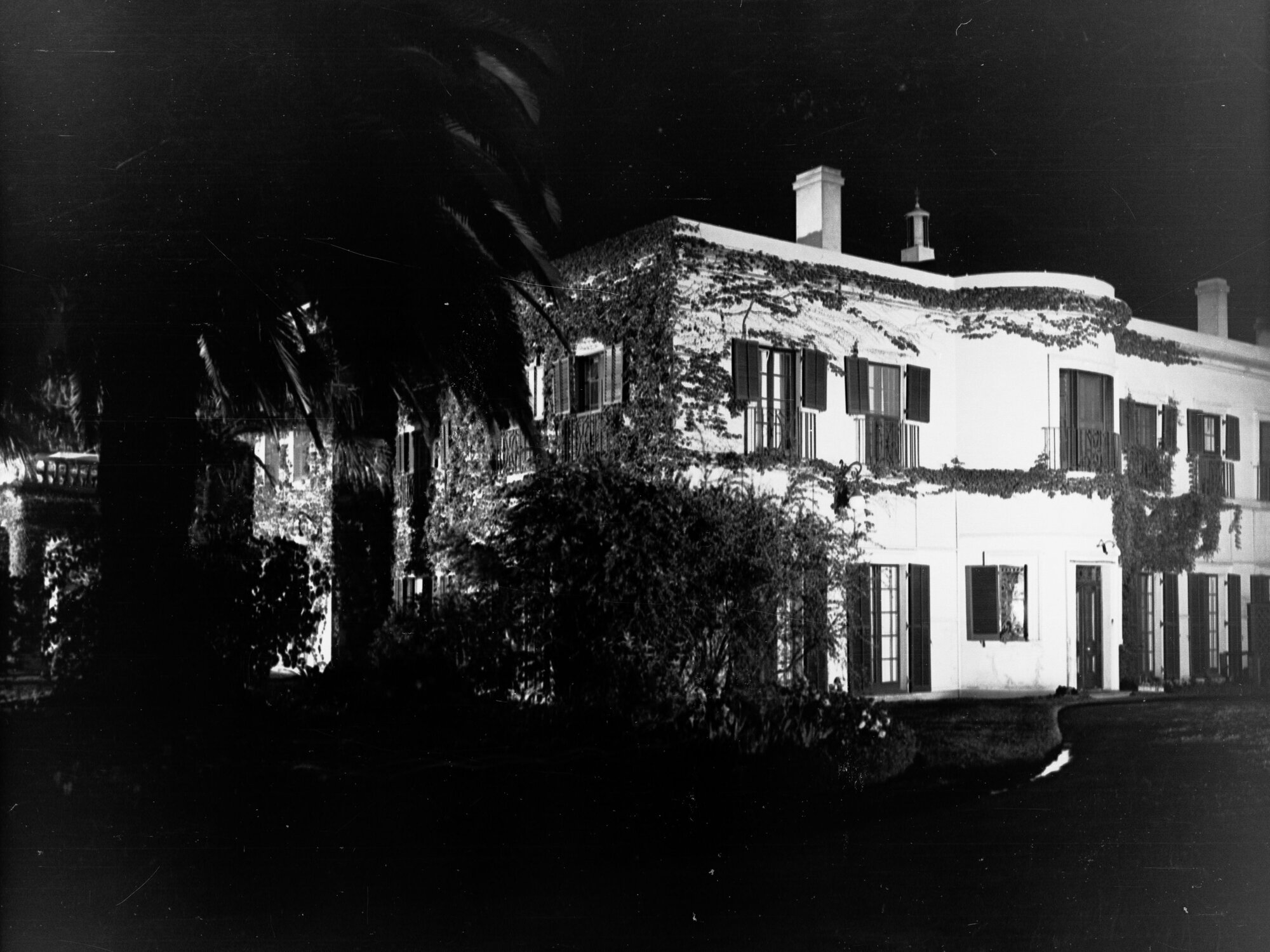 Government House Illuminated for Visit of Duke of Gloucester