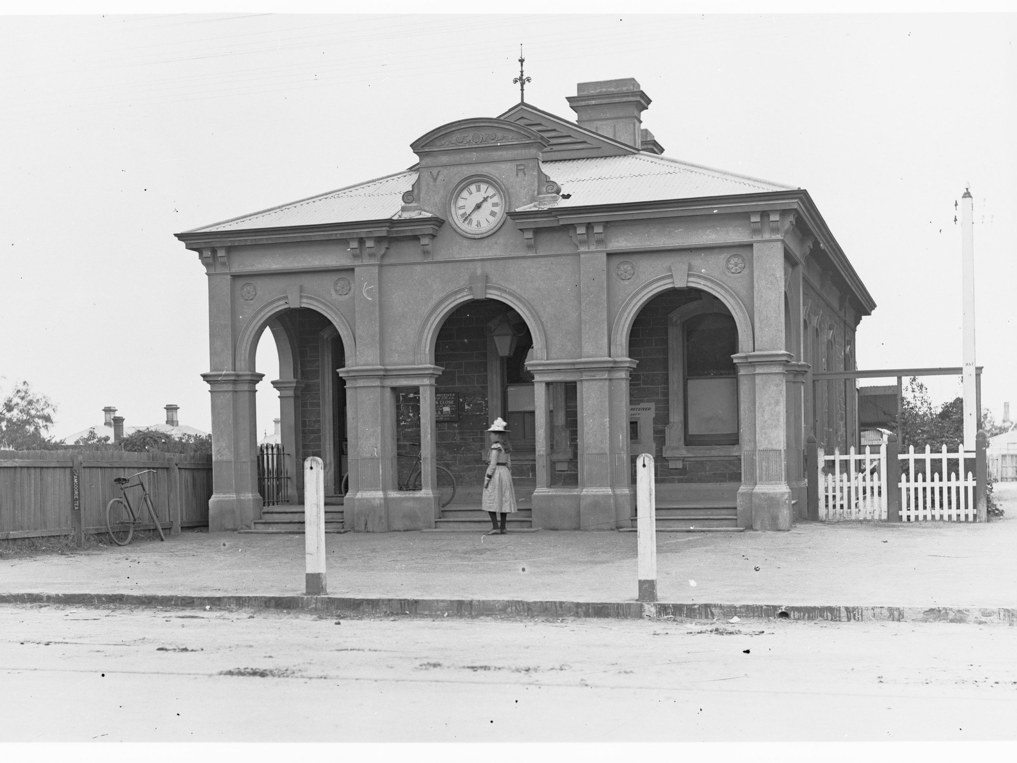 Tram staff posing in front of tram - Parkside-Unley-Malvern