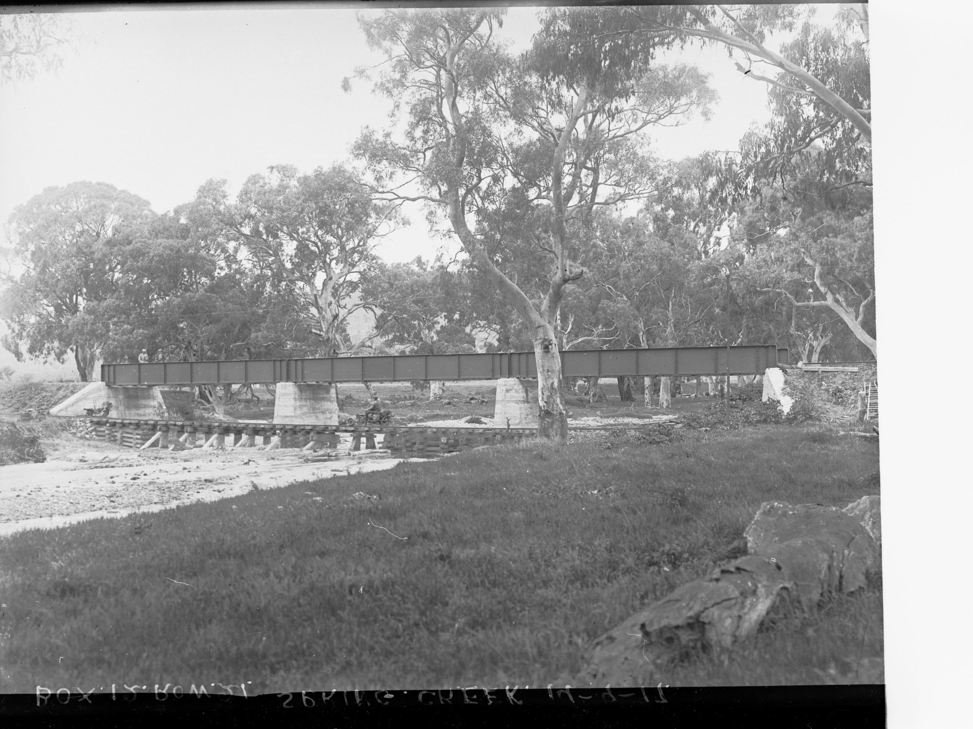 Spring Creek - showing bridge over the creek